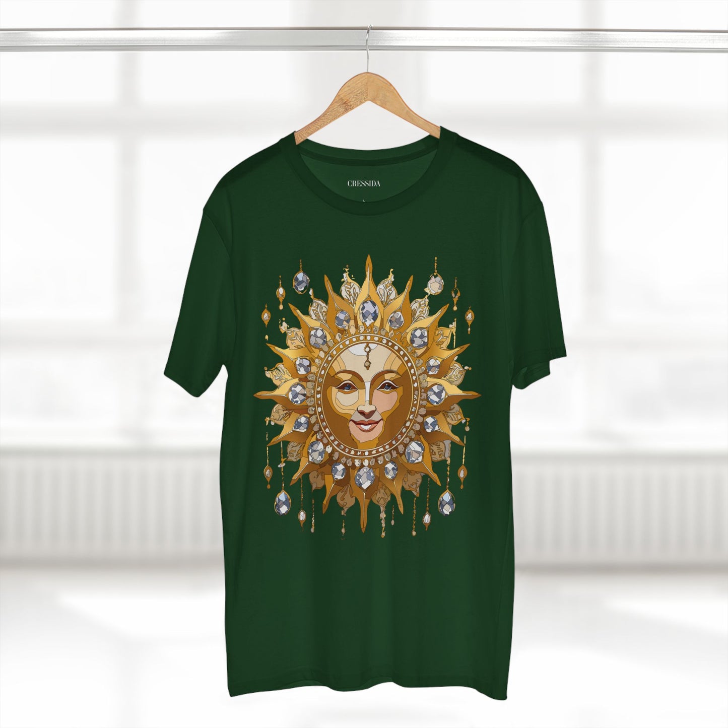 Sun Shirt, Shirt with Sun, Tee Shirt with Gold Sun