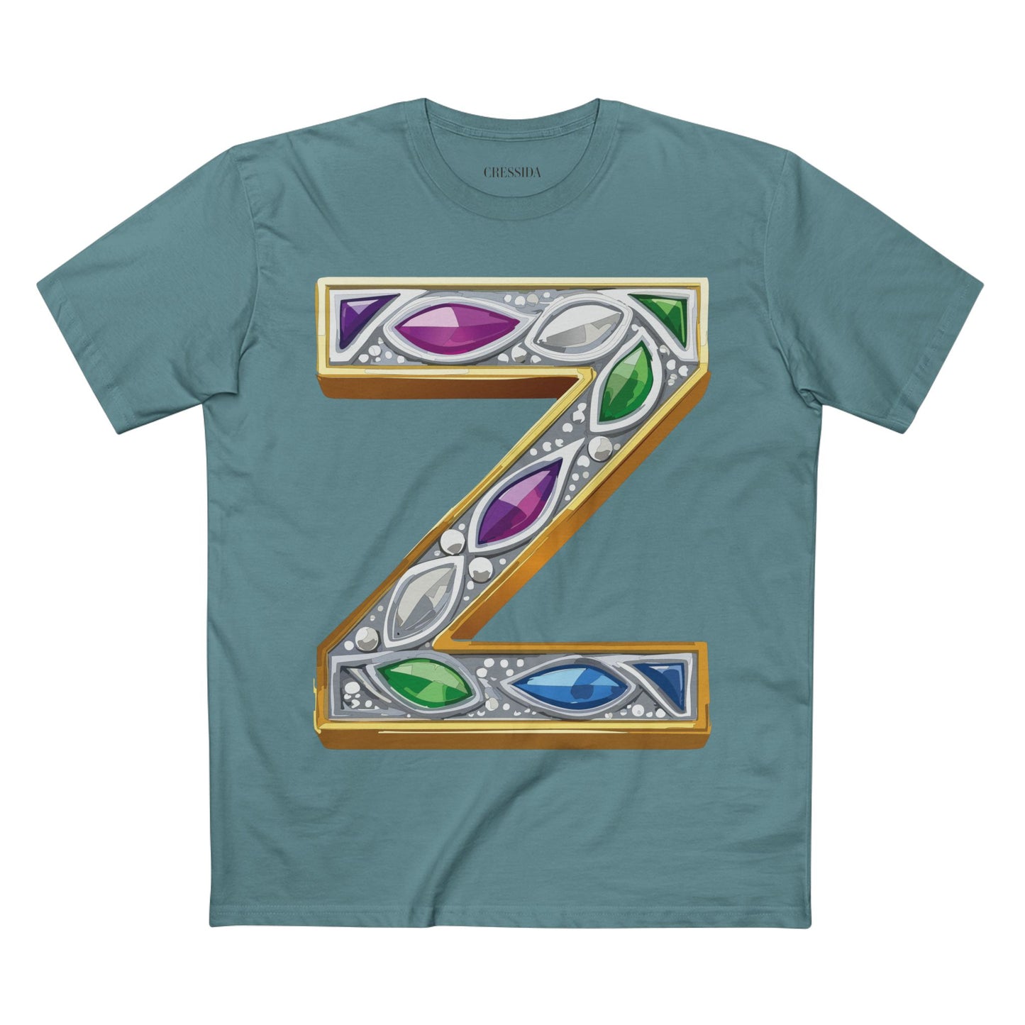 Letter Shirt, Shirt with Letters, Tee Shirt with Gold Letters