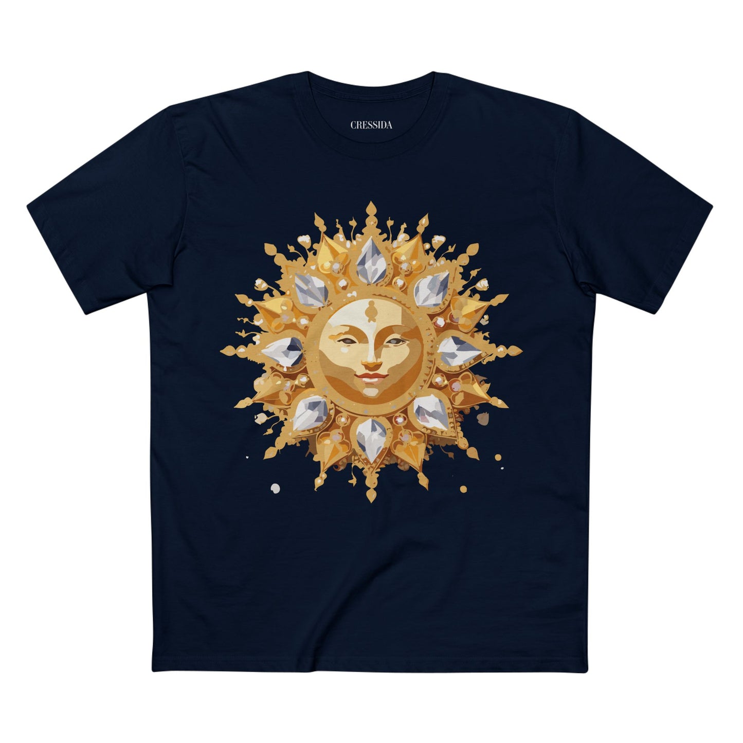 Sun Shirt, Shirt with Sun, Tee Shirt with Gold Sun