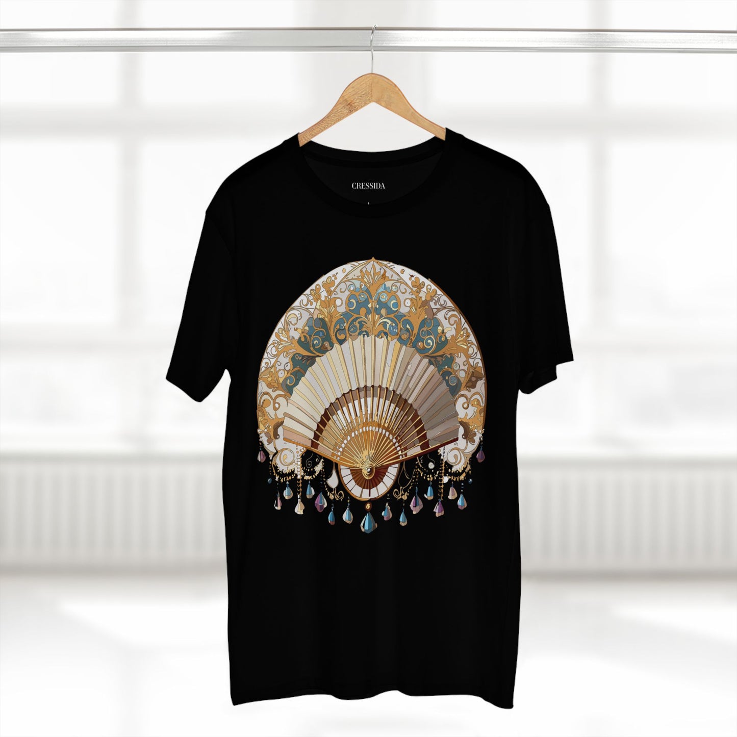Fan shirt, Shirt with Fan, Tee Shirt with Antique Fan