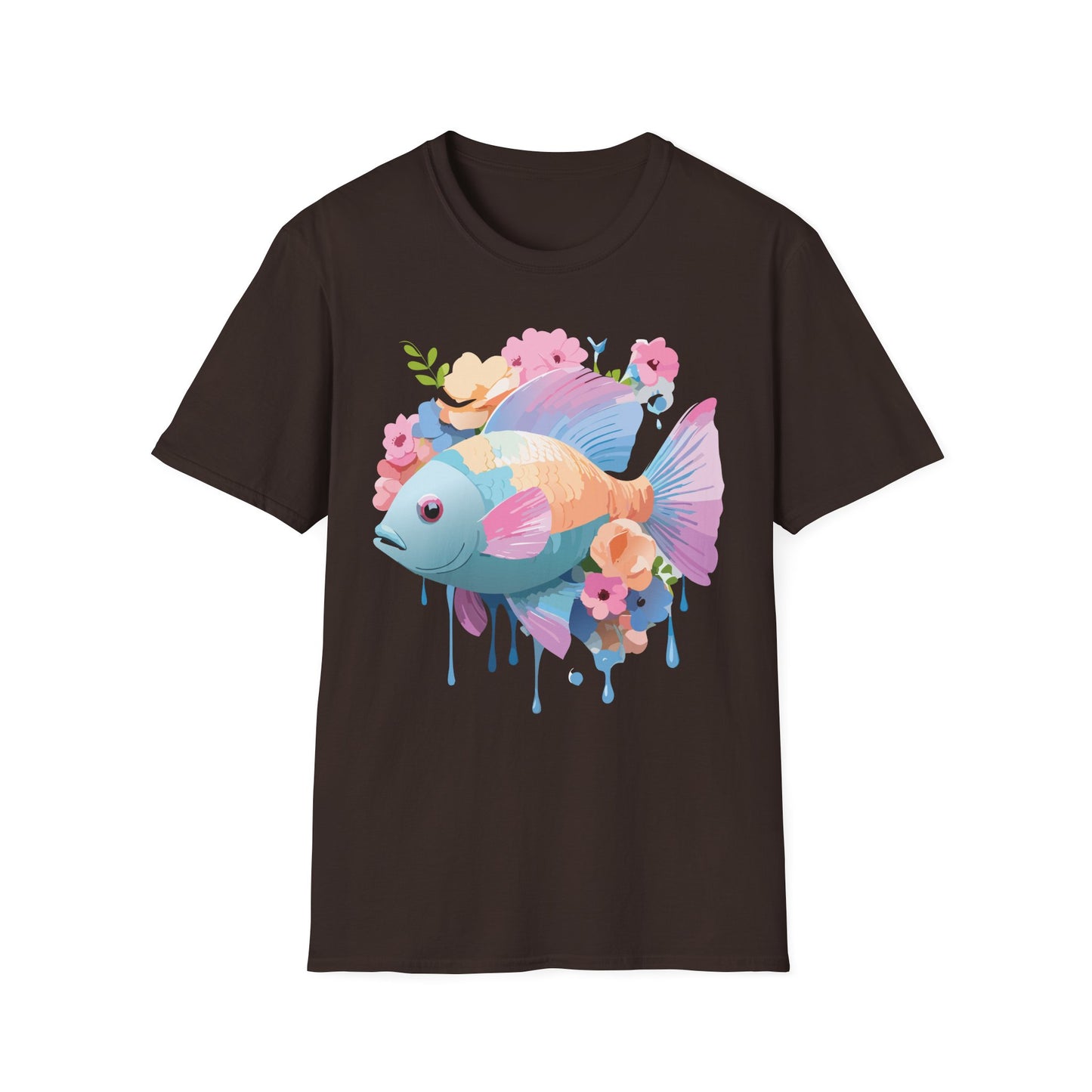 Fish Art Design Shirt, T Shirt with Fish, Graphic Shirt, Tee Shirt with Graphic Design, Shirt with Fish Graphic Art