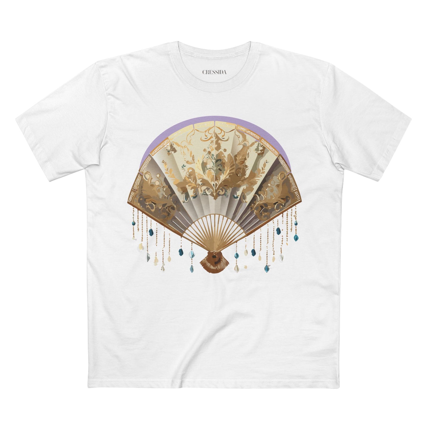 Fan shirt, Shirt with Fan, Tee Shirt with Antique Fan