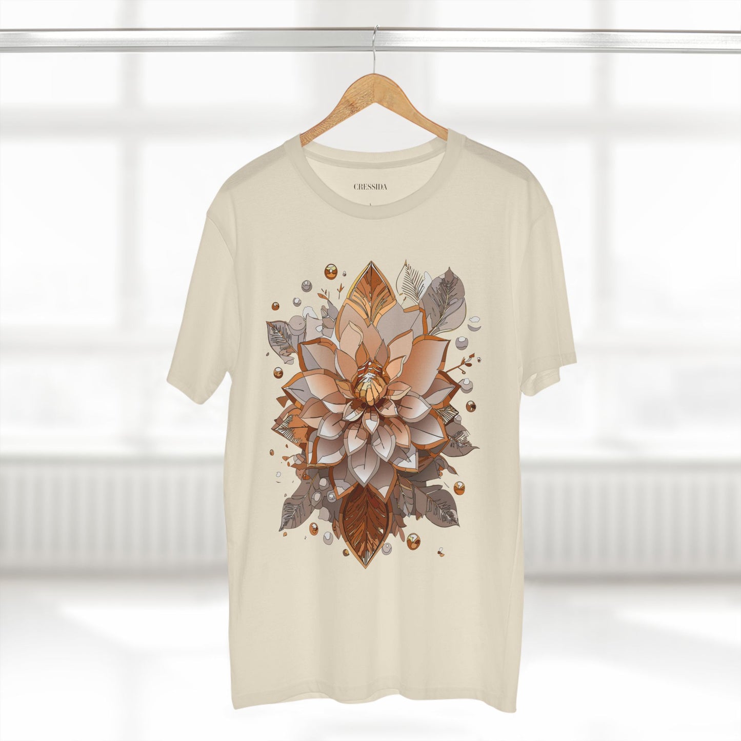 Floral Shirt, Shirt with Flower, Tee Shirt with Antique Flower