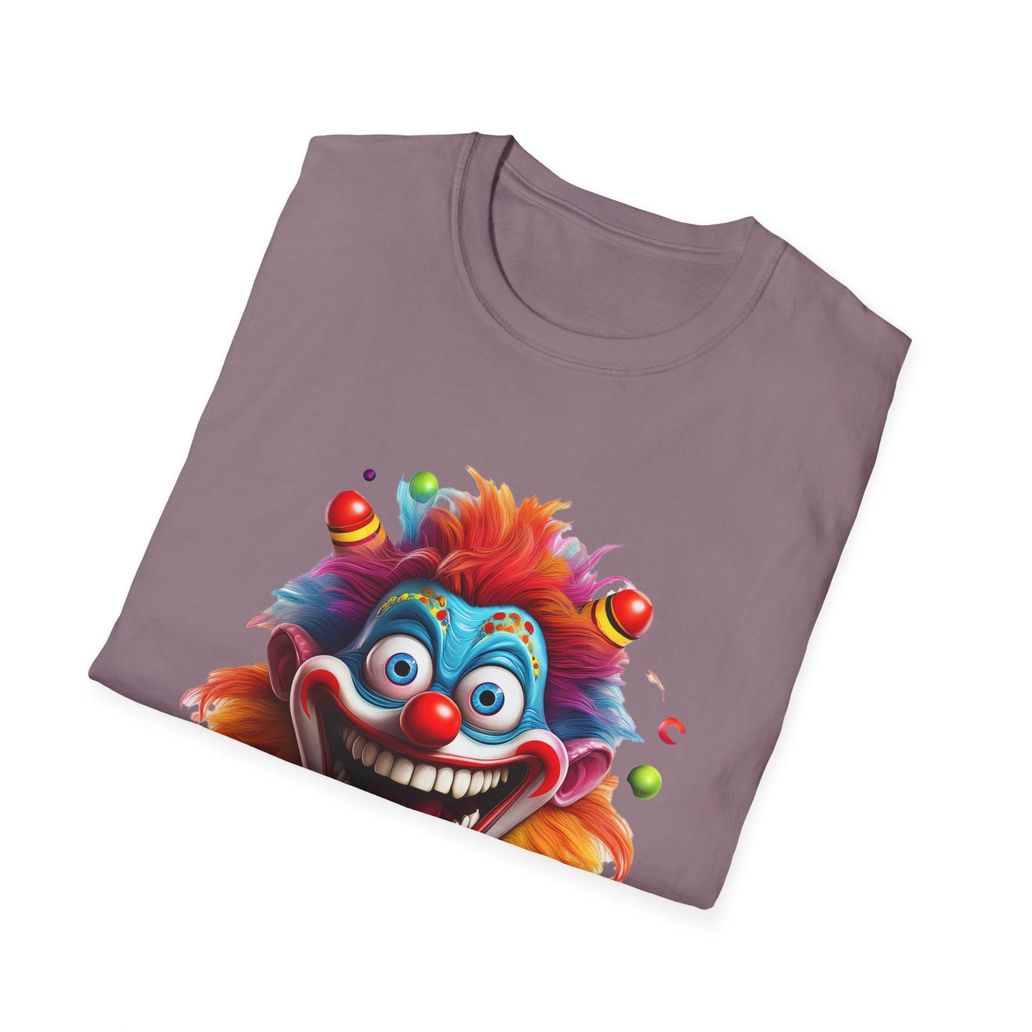 Clown Shirt, T Shirt with Clown, Funny Man Shirt, Tee Shirt with Funny Man, Circus Shirt, Shirt with Circus, Scary Man Shirt, Shirt with Scary Man