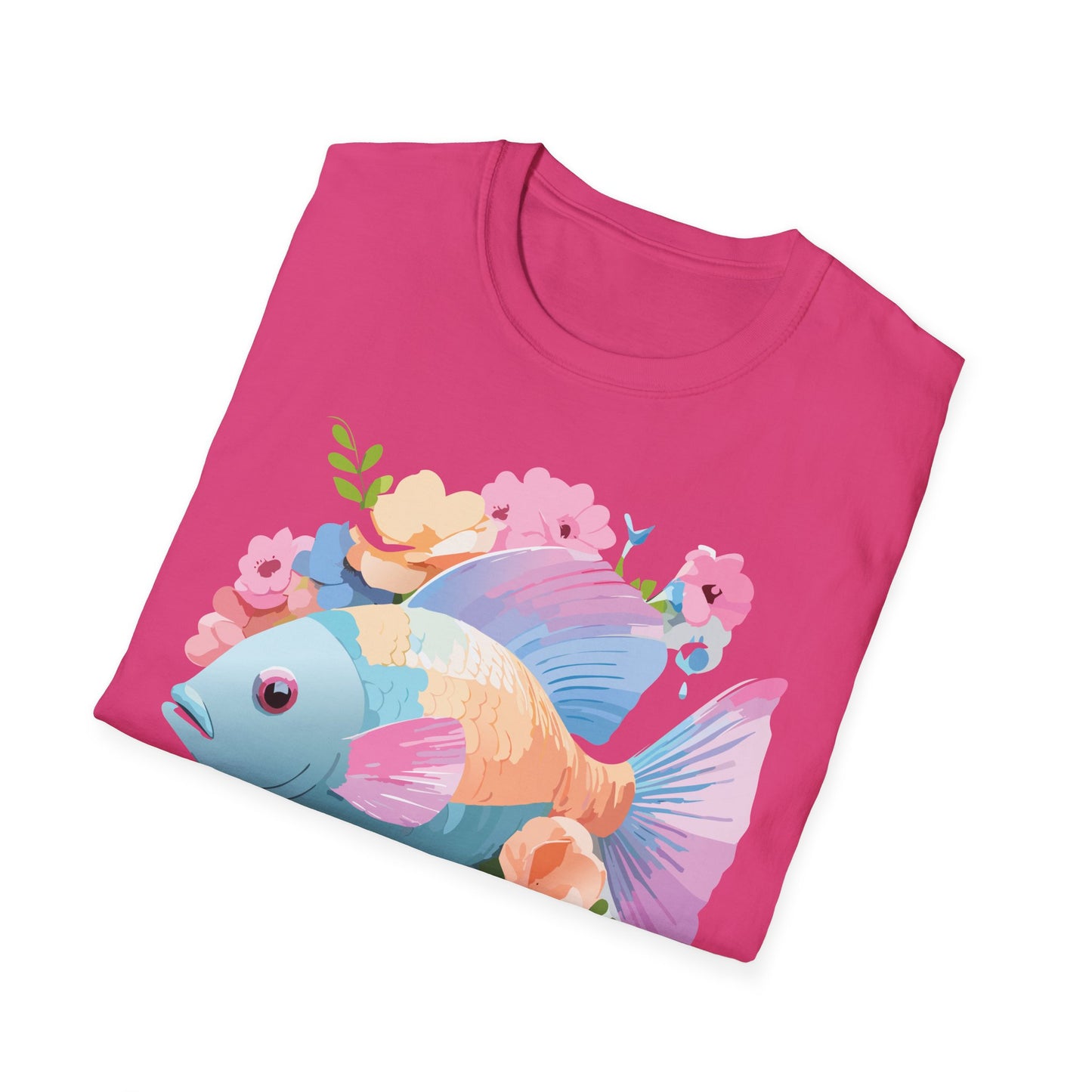 Fish Art Design Shirt, T Shirt with Fish, Graphic Shirt, Tee Shirt with Graphic Design, Shirt with Fish Graphic Art