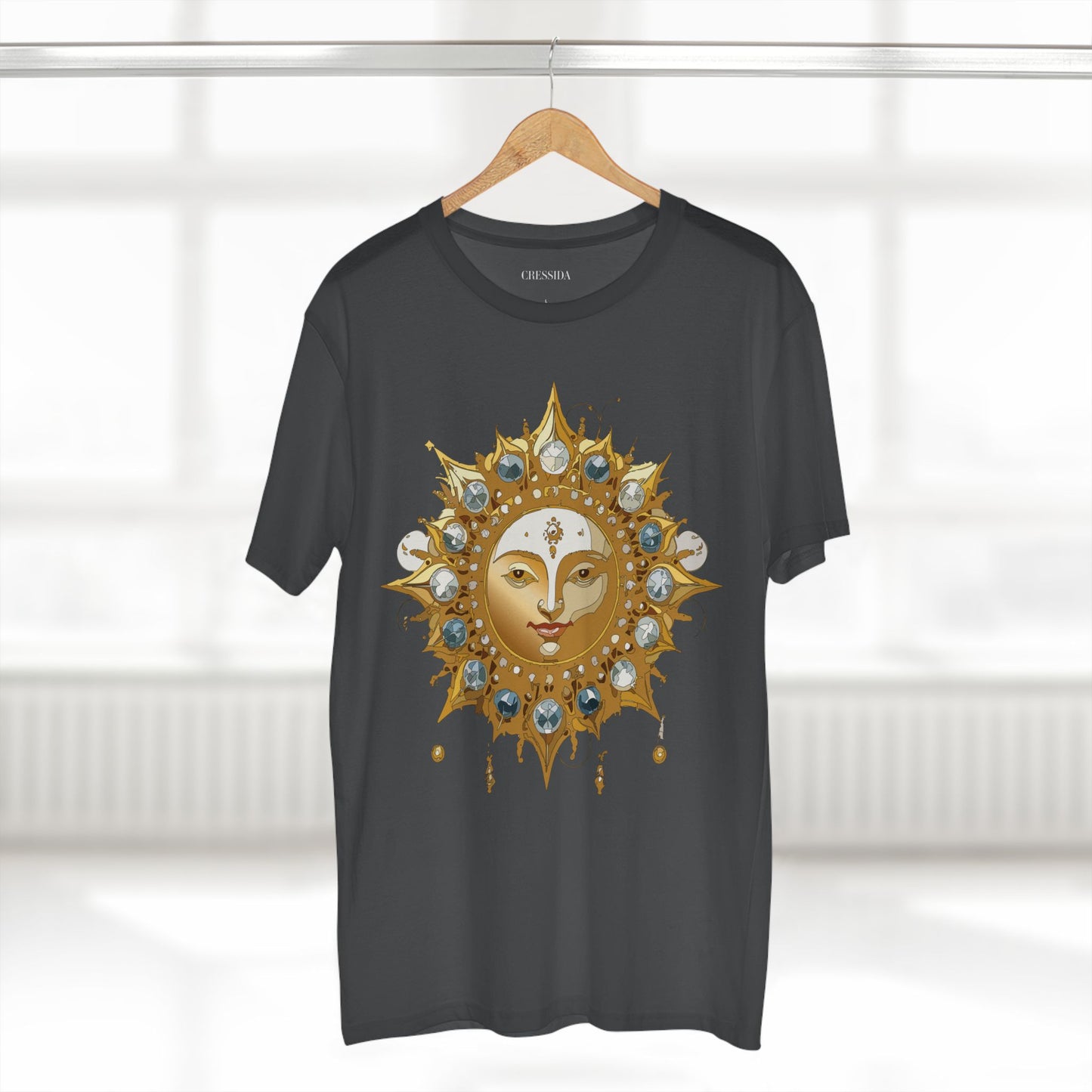 Sun Shirt, Shirt with Sun, Tee Shirt with Gold Sun