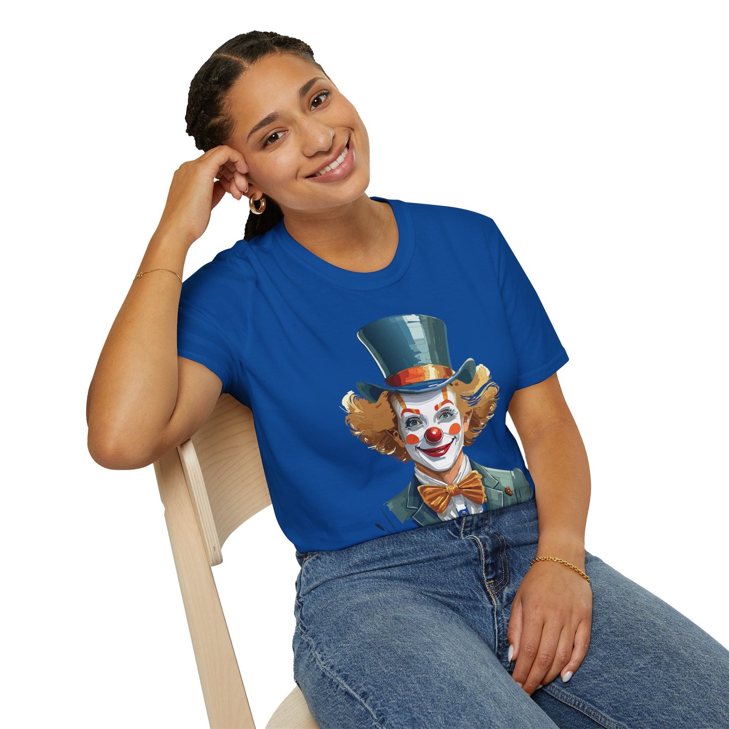 Clown Shirt, T Shirt with Clown, Funny Man Shirt, Tee Shirt with Funny Man, Circus Shirt, Shirt with Circus, Scary Man Shirt, Shirt with Scary Man