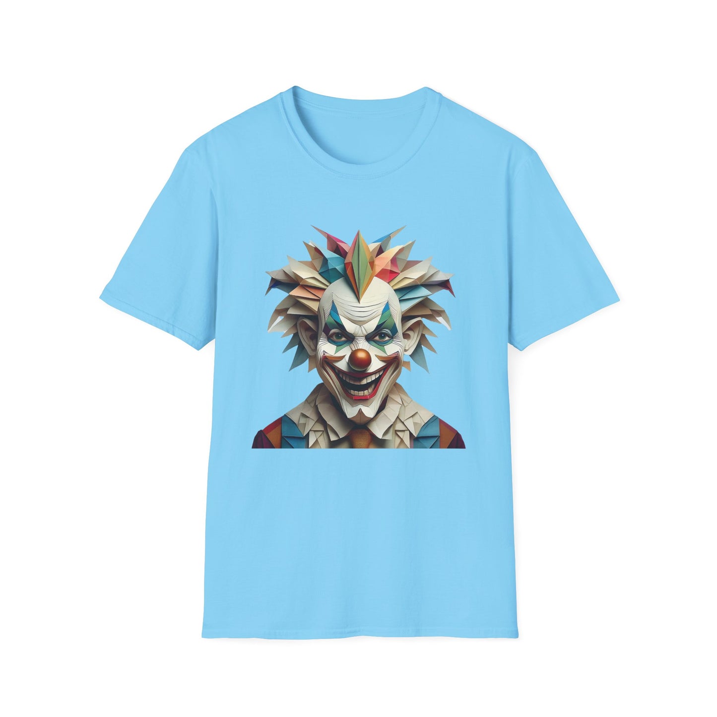 Clown Shirt, T Shirt with Clown, Funny Man Shirt, Tee Shirt with Funny Man, Circus Shirt, Shirt with Circus, Scary Man Shirt, Shirt with Scary Man