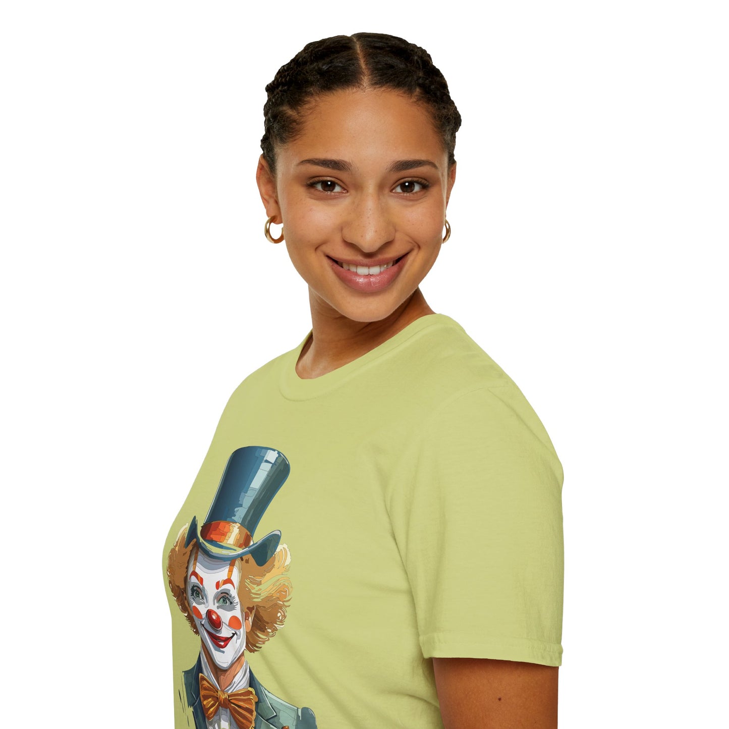 Clown Shirt, T Shirt with Clown, Funny Man Shirt, Tee Shirt with Funny Man, Circus Shirt, Shirt with Circus, Scary Man Shirt, Shirt with Scary Man