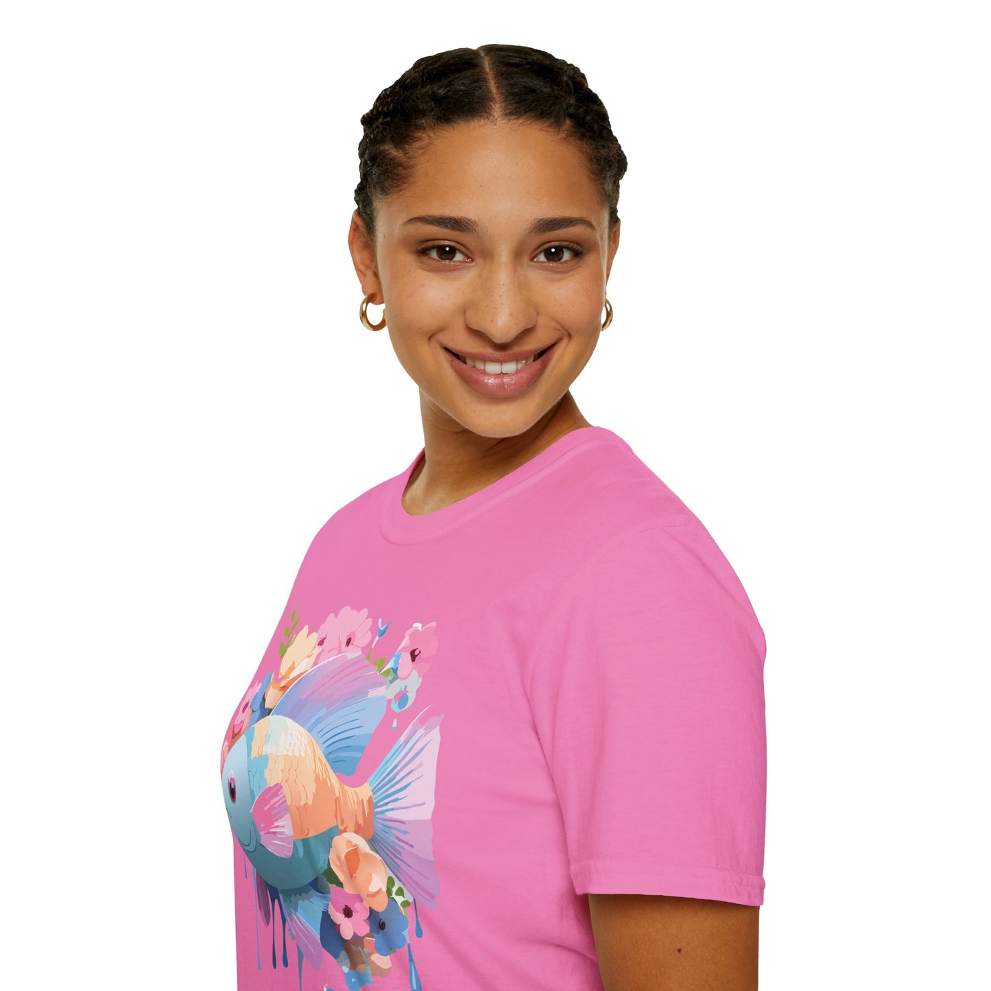 Fish Art Design Shirt, T Shirt with Fish, Graphic Shirt, Tee Shirt with Graphic Design, Shirt with Fish Graphic Art