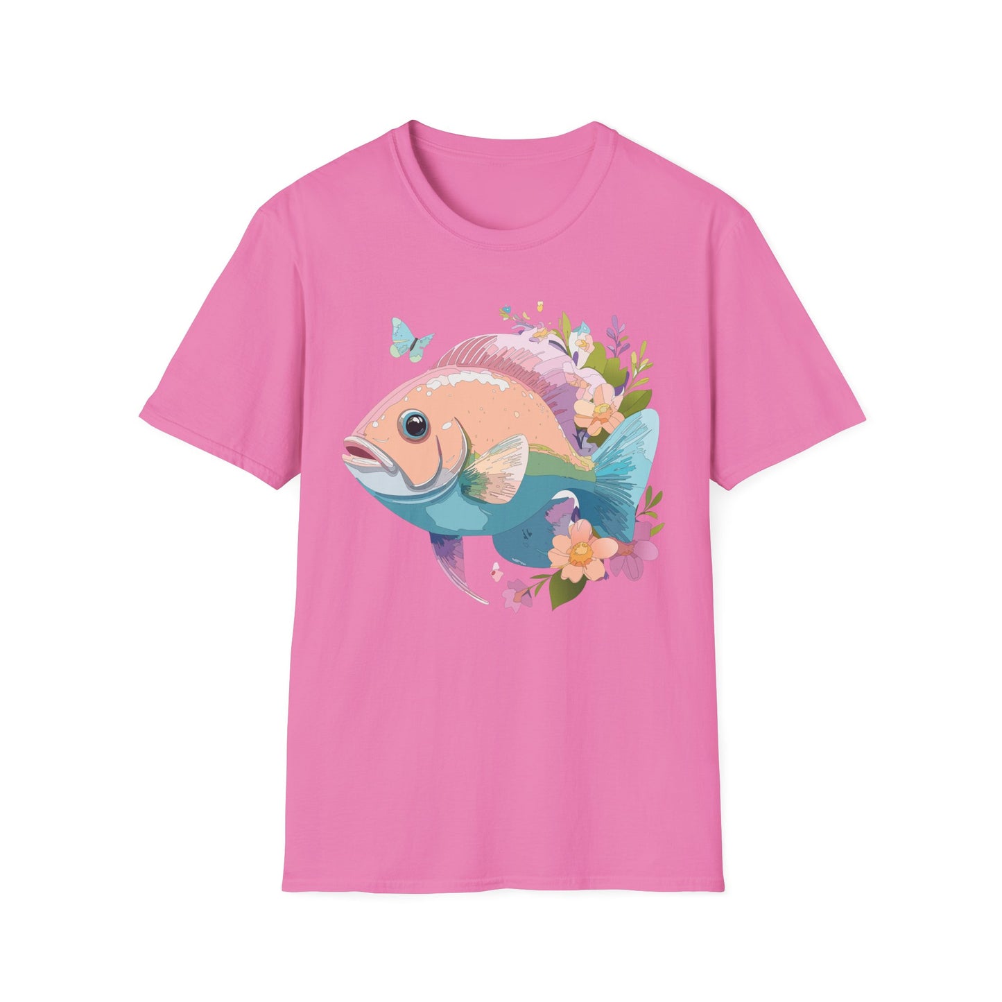 Fish Art Design Shirt, T Shirt with Fish, Graphic Shirt, Tee Shirt with Graphic Design, Shirt with Fish Graphic Art