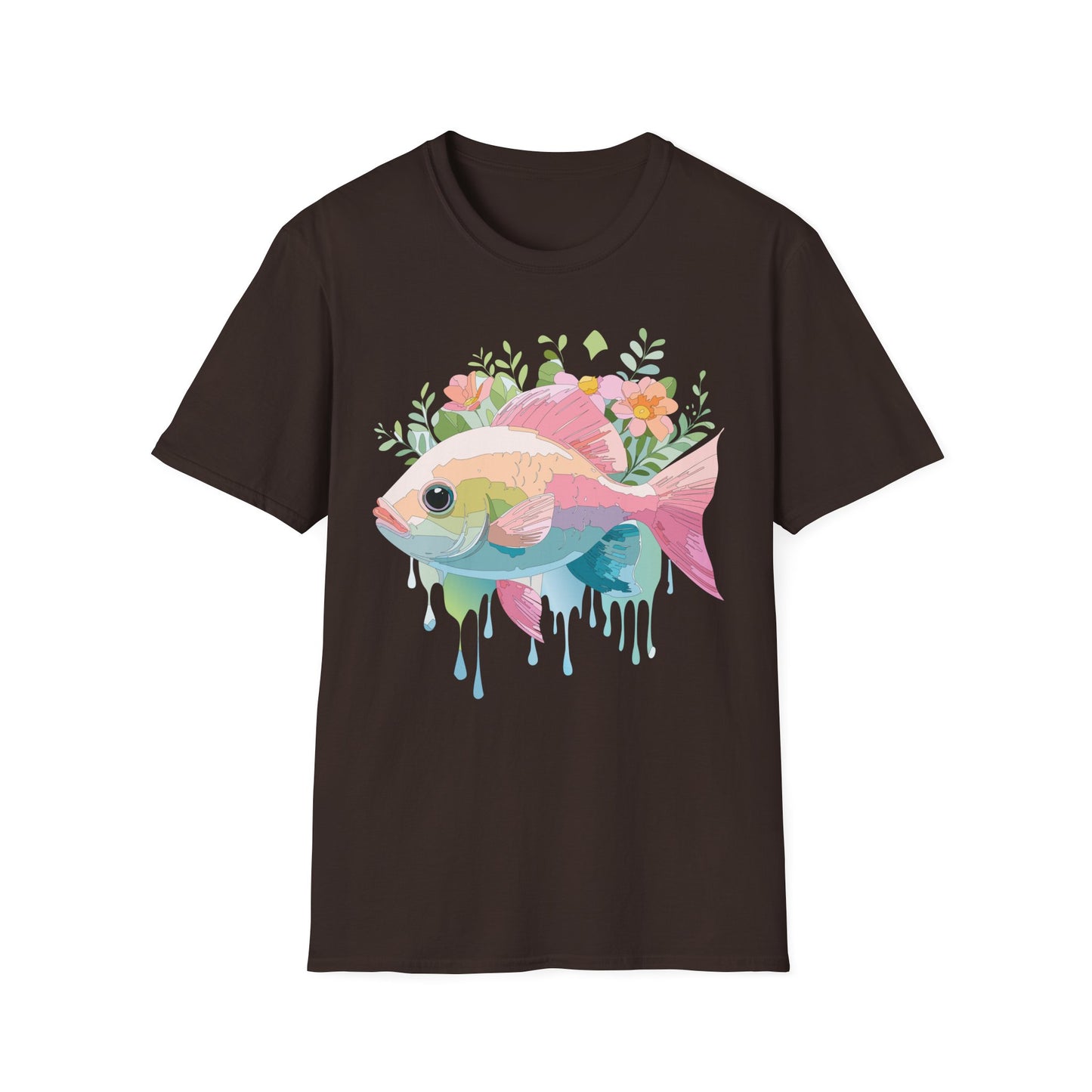 Fish Art Design Shirt, T Shirt with Fish, Graphic Shirt, Tee Shirt with Graphic Design, Shirt with Fish Graphic Art