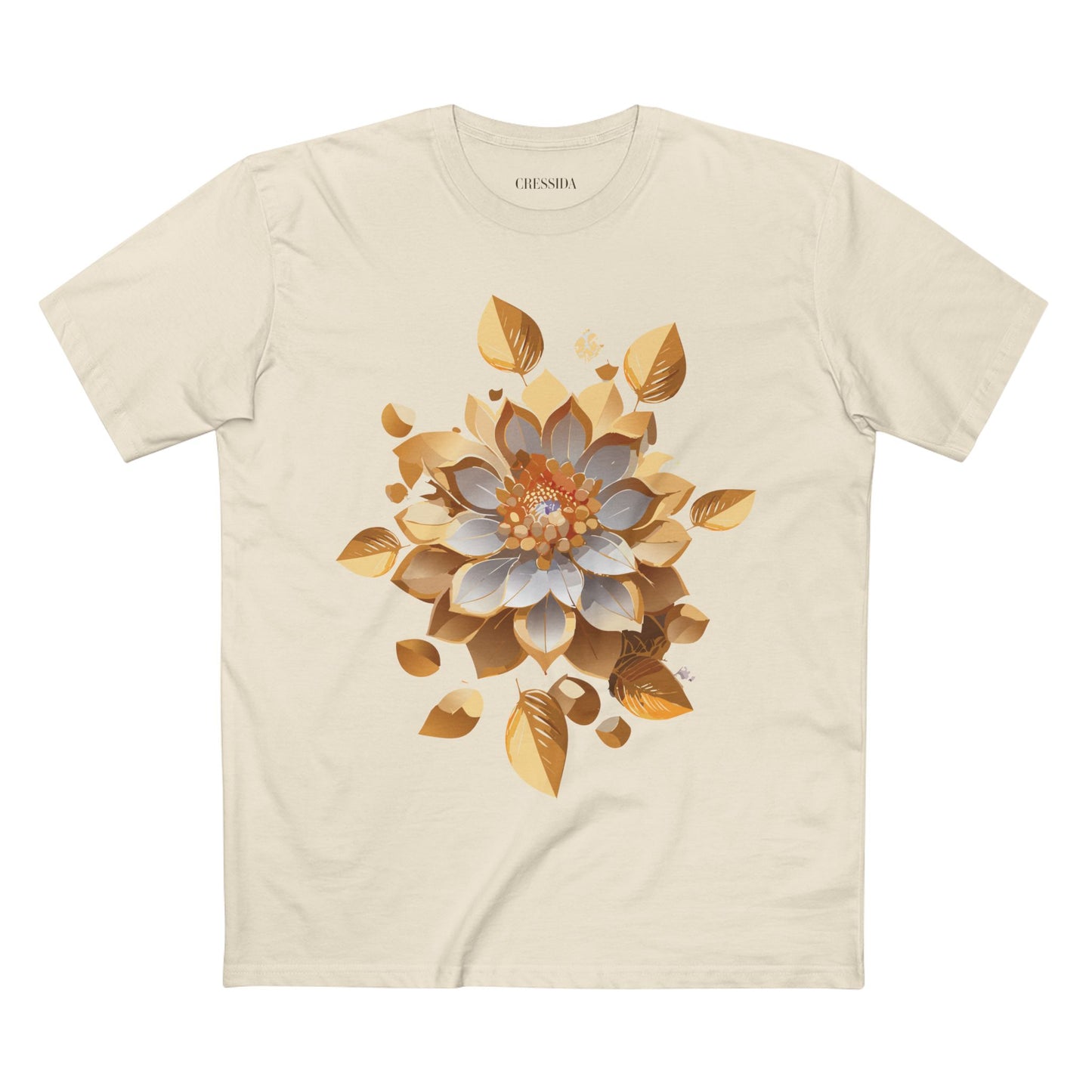 Floral Shirt, Shirt with Flower, Tee Shirt with Antique Flower