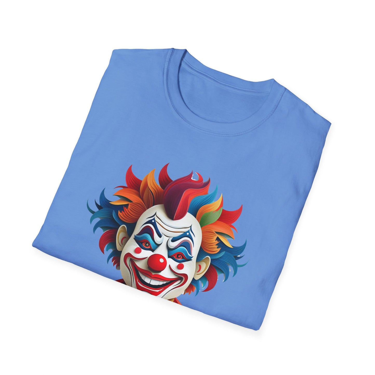 Clown Shirt, T Shirt with Clown, Funny Man Shirt, Tee Shirt with Funny Man, Circus Shirt, Shirt with Circus, Scary Man Shirt, Shirt with Scary Man