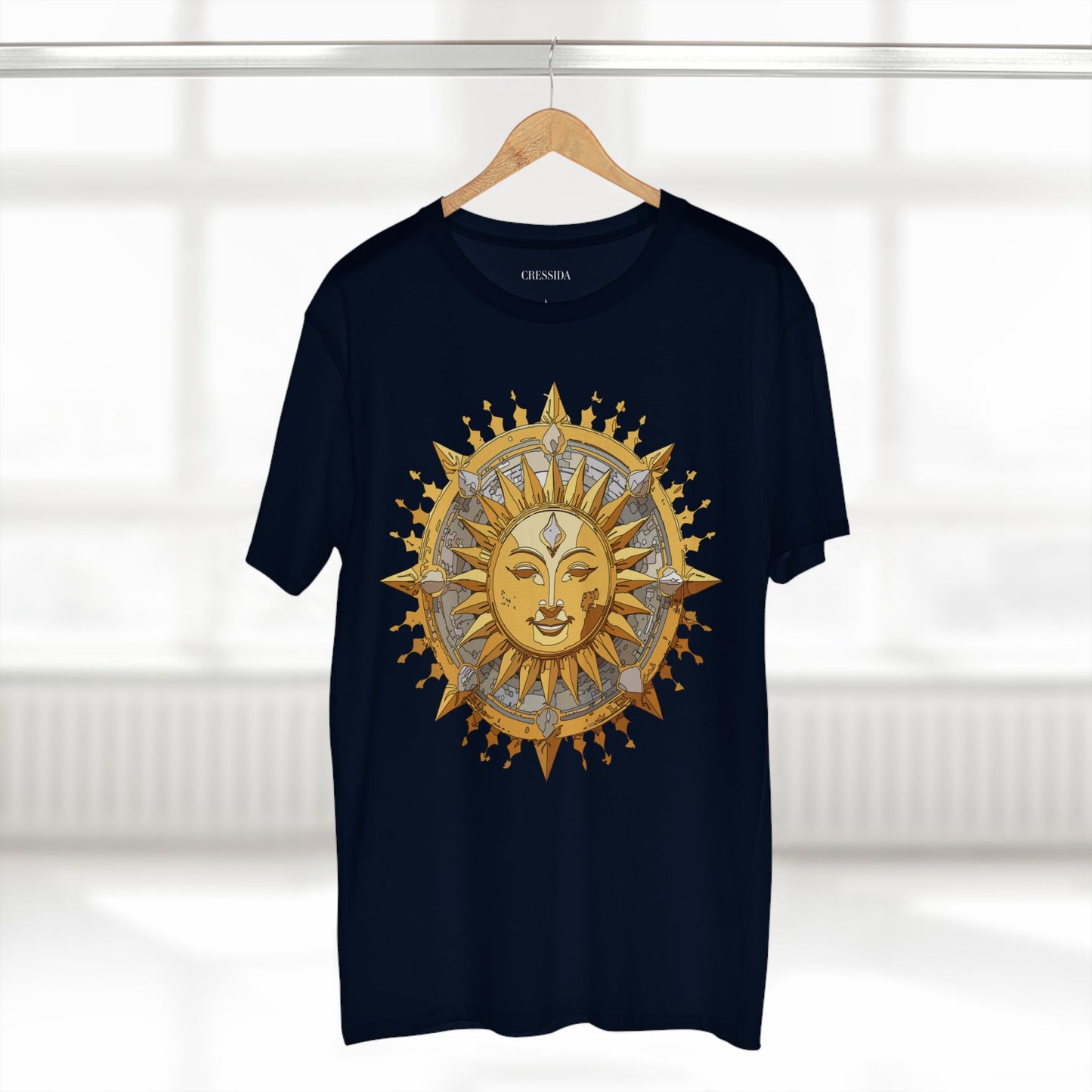 Sun Shirt, Shirt with Sun, Tee Shirt with Gold Sun