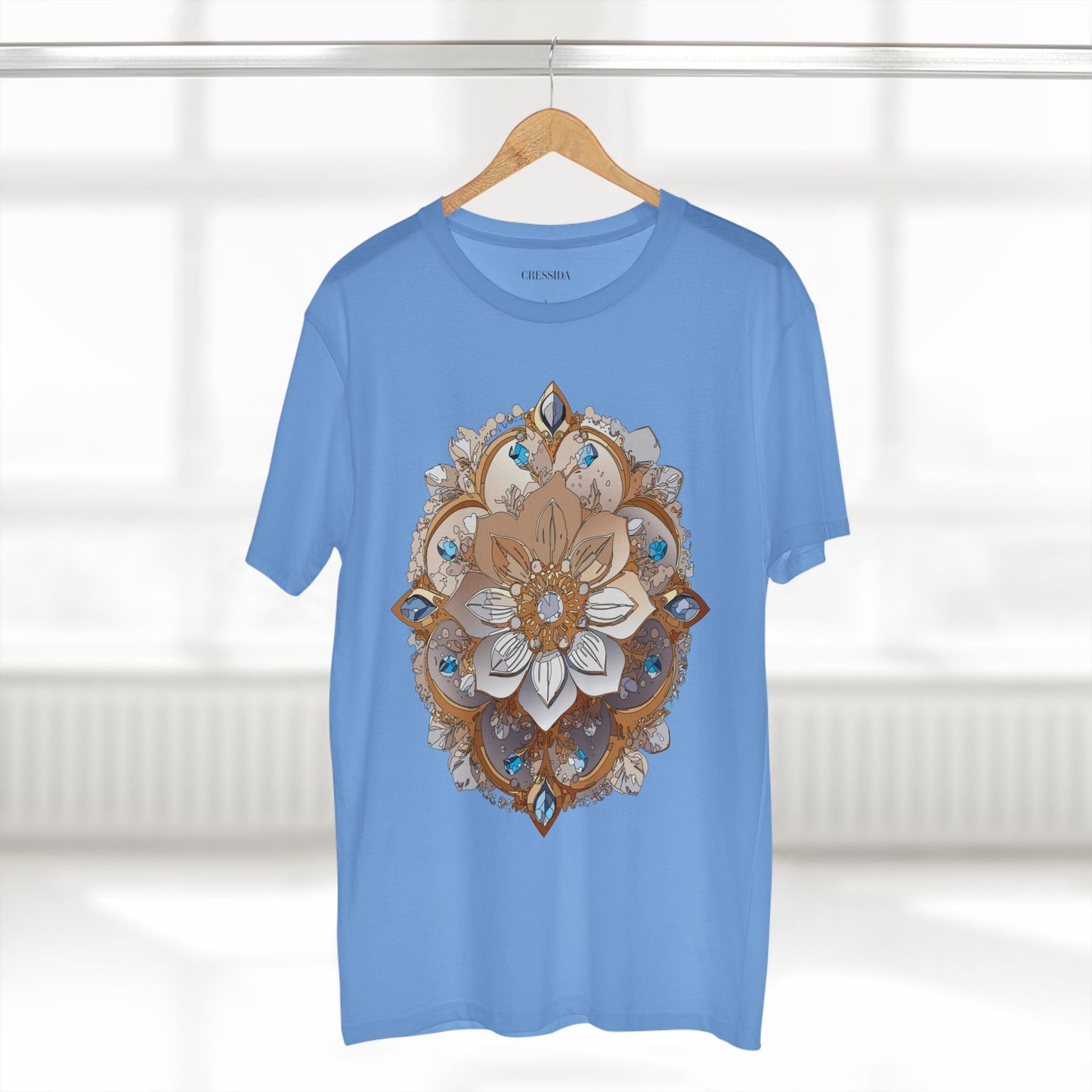 Floral Shirt, Shirt with Flower, Tee Shirt with Antique Flower