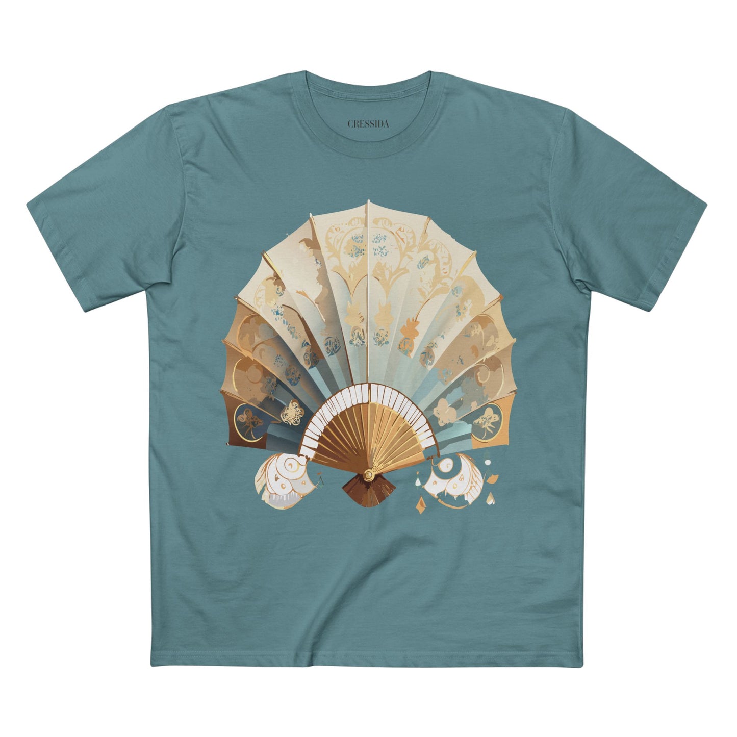 Fan shirt, Shirt with Fan, Tee Shirt with Antique Fan