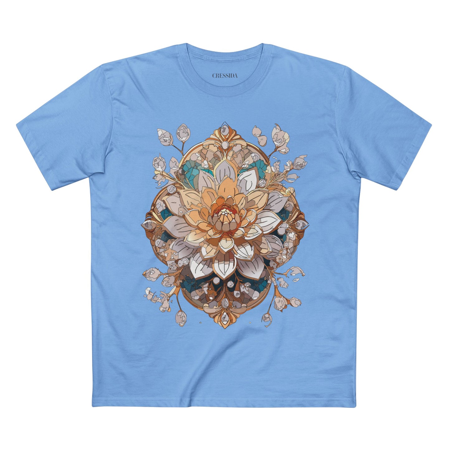 Floral Shirt, Shirt with Flower, Tee Shirt with Antique Flower