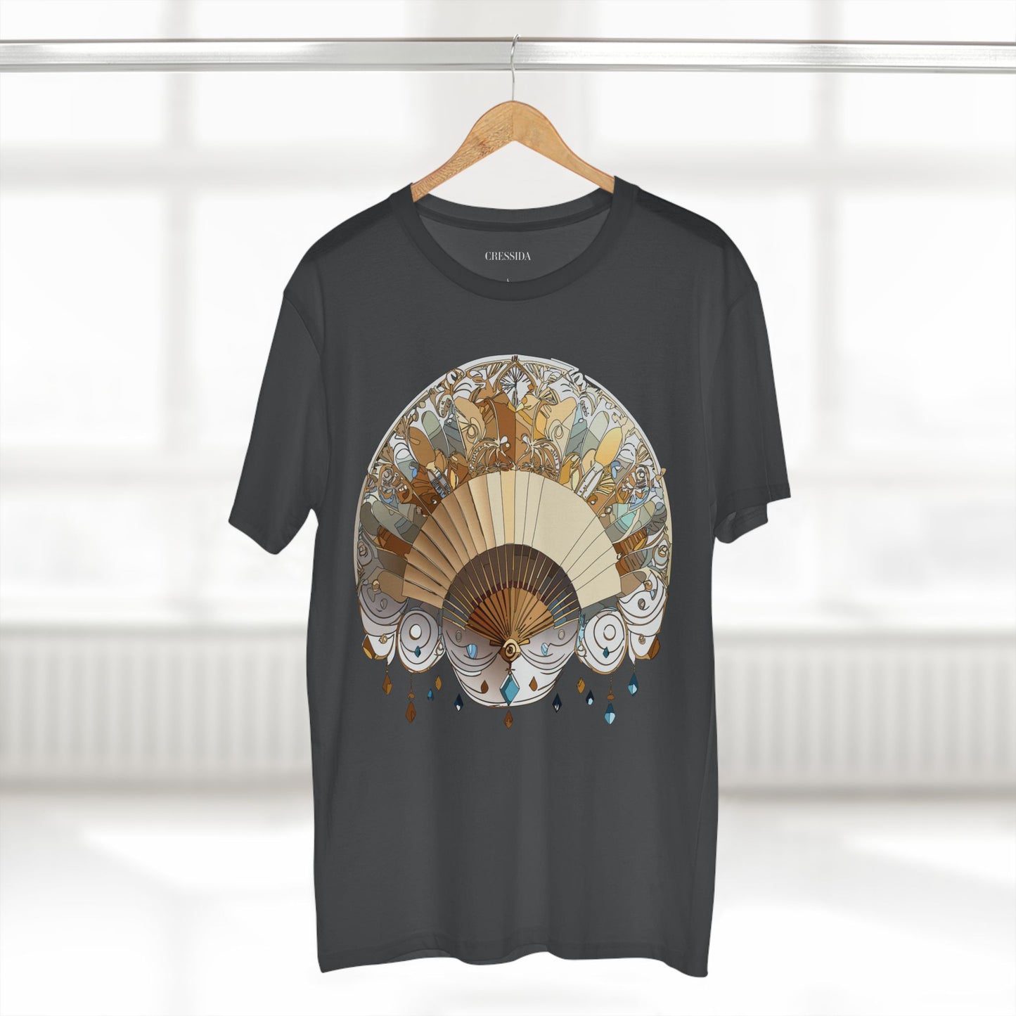 Fan shirt, Shirt with Fan, Tee Shirt with Antique Fan