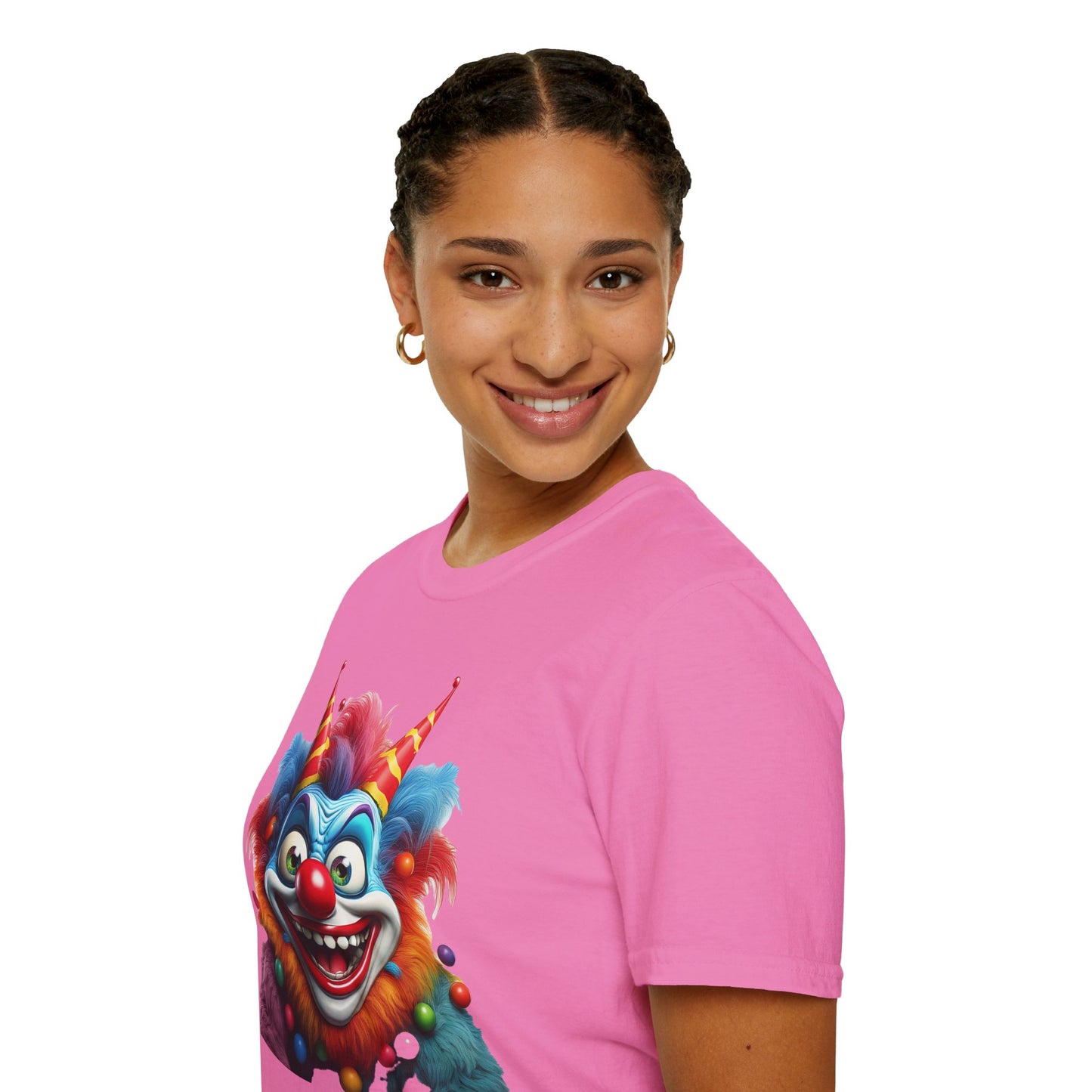 Clown Shirt, T Shirt with Clown, Funny Man Shirt, Tee Shirt with Funny Man, Circus Shirt, Shirt with Circus, Scary Man Shirt, Shirt with Scary Man