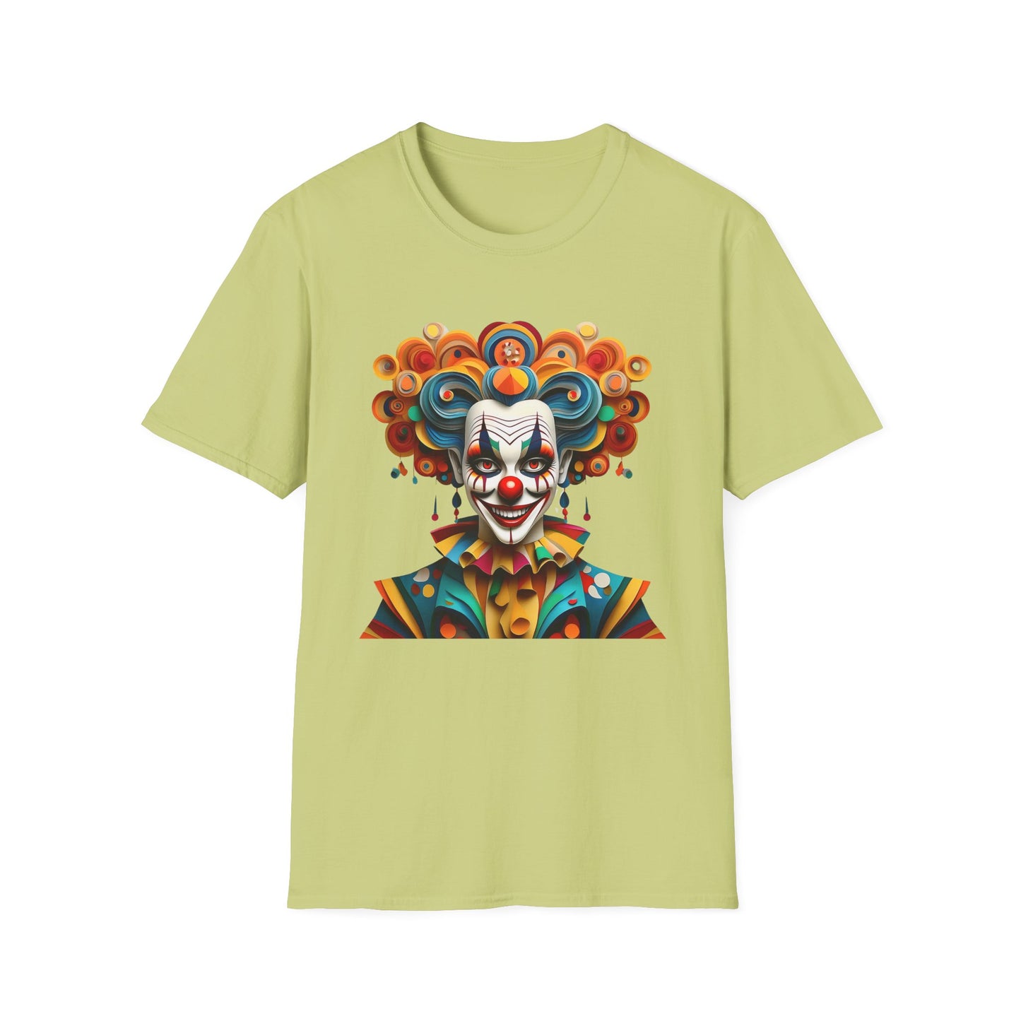 Clown Shirt, T Shirt with Clown, Funny Man Shirt, Tee Shirt with Funny Man, Circus Shirt, Shirt with Circus, Scary Man Shirt, Shirt with Scary Man
