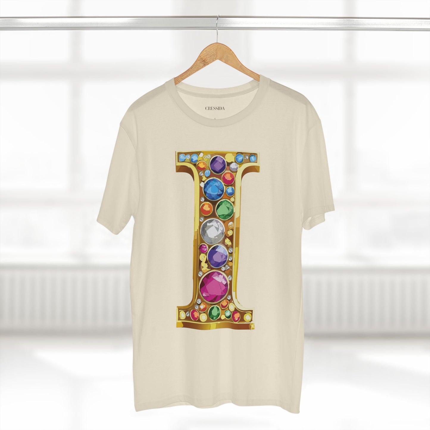 Letter Shirt, Shirt with Letters, Tee Shirt with Gold Letters
