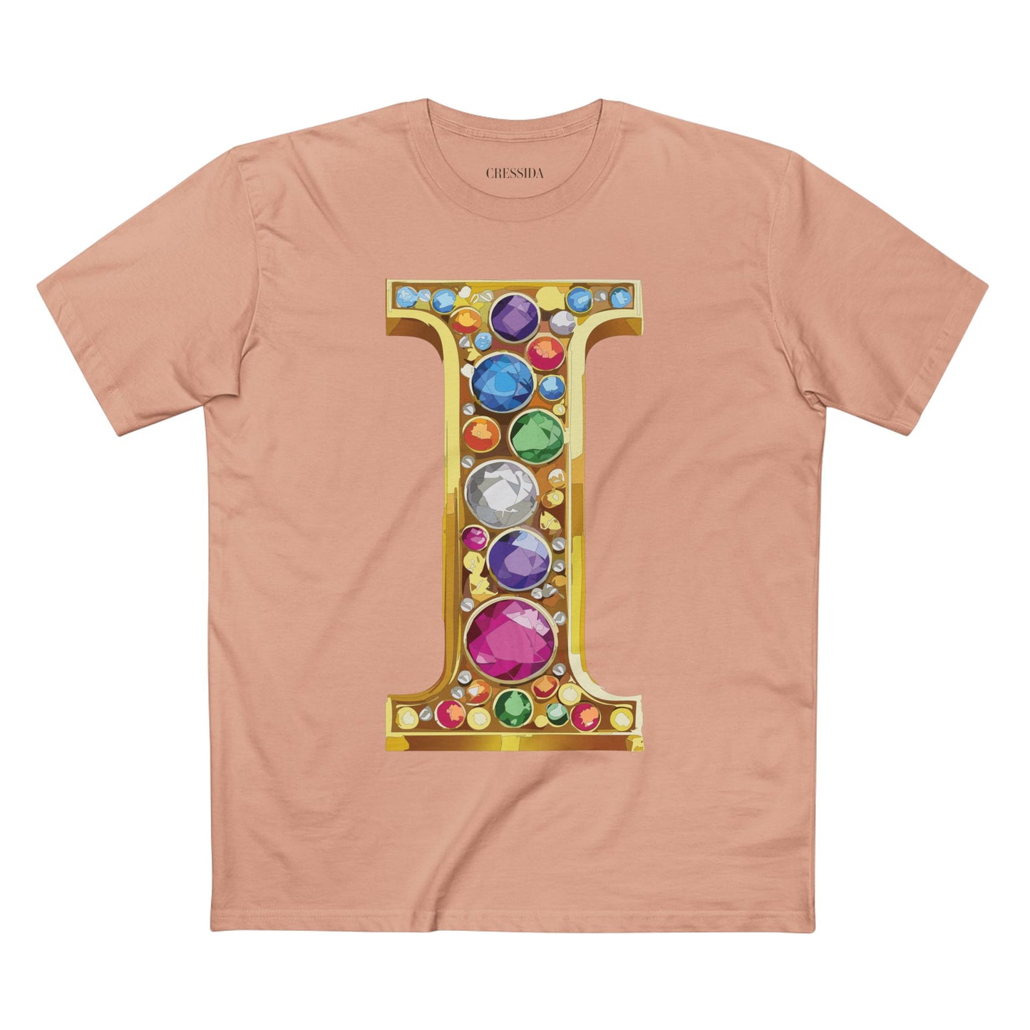 Letter Shirt, Shirt with Letters, Tee Shirt with Gold Letters