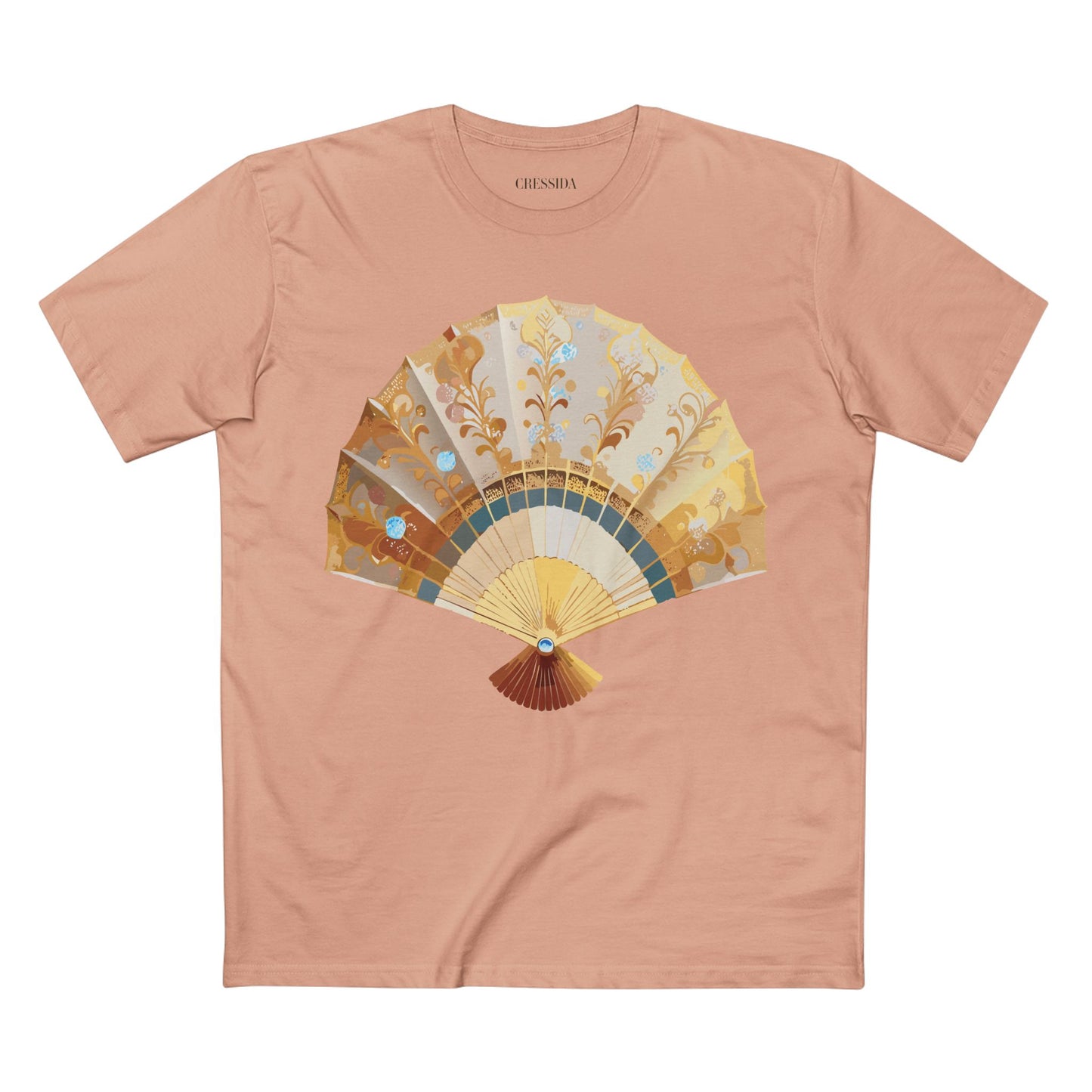 Fan shirt, Shirt with Fan, Tee Shirt with Antique Fan