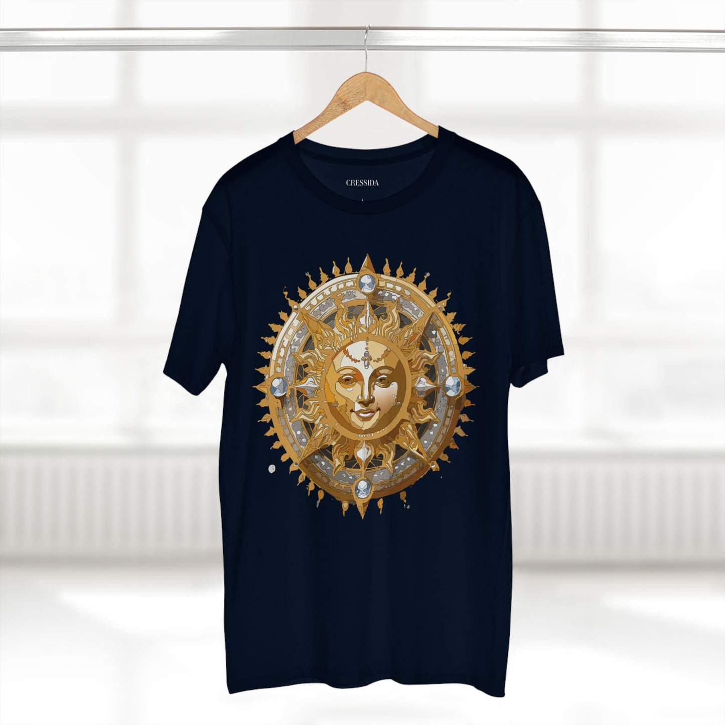 Sun Shirt, Shirt with Sun, Tee Shirt with Gold Sun