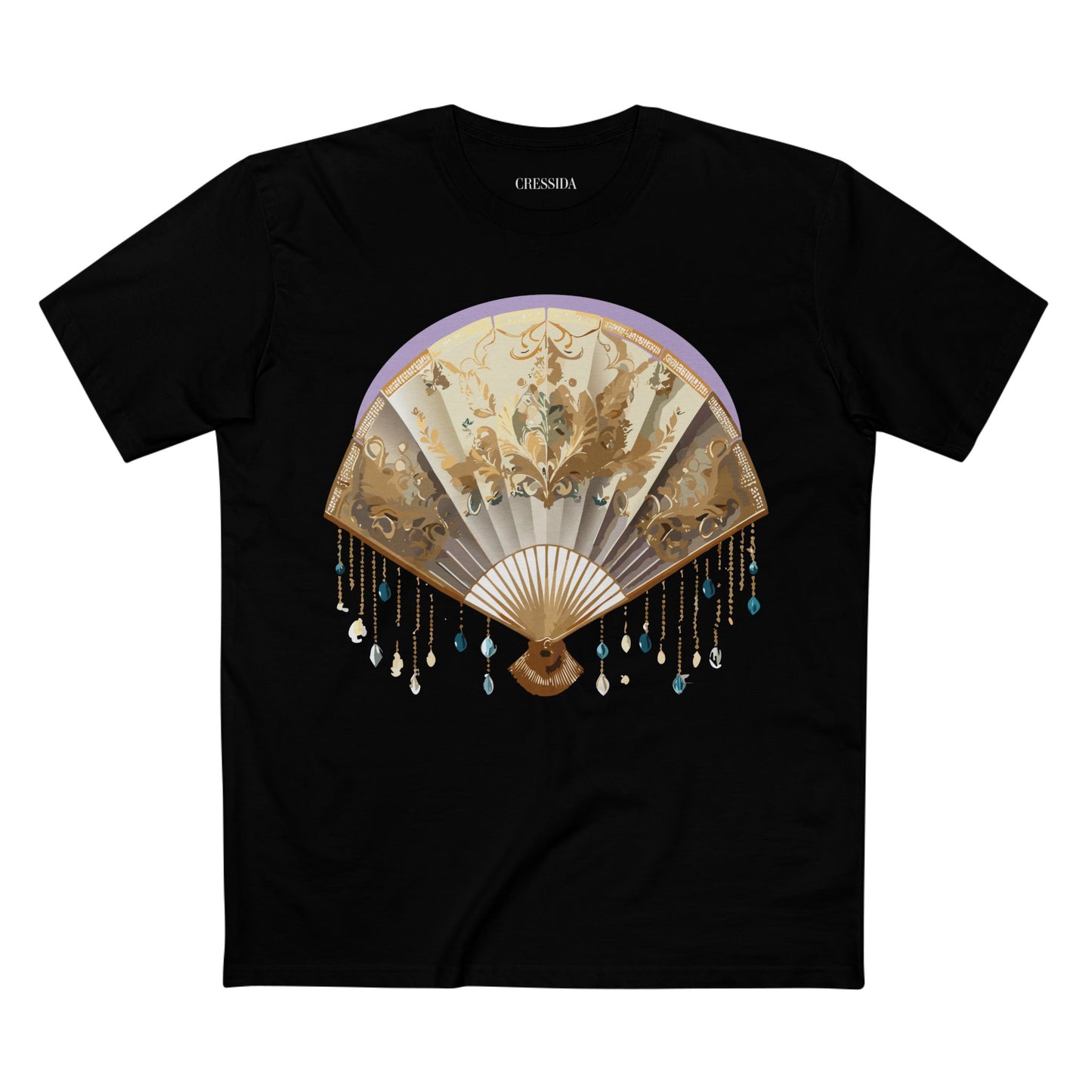 Fan shirt, Shirt with Fan, Tee Shirt with Antique Fan