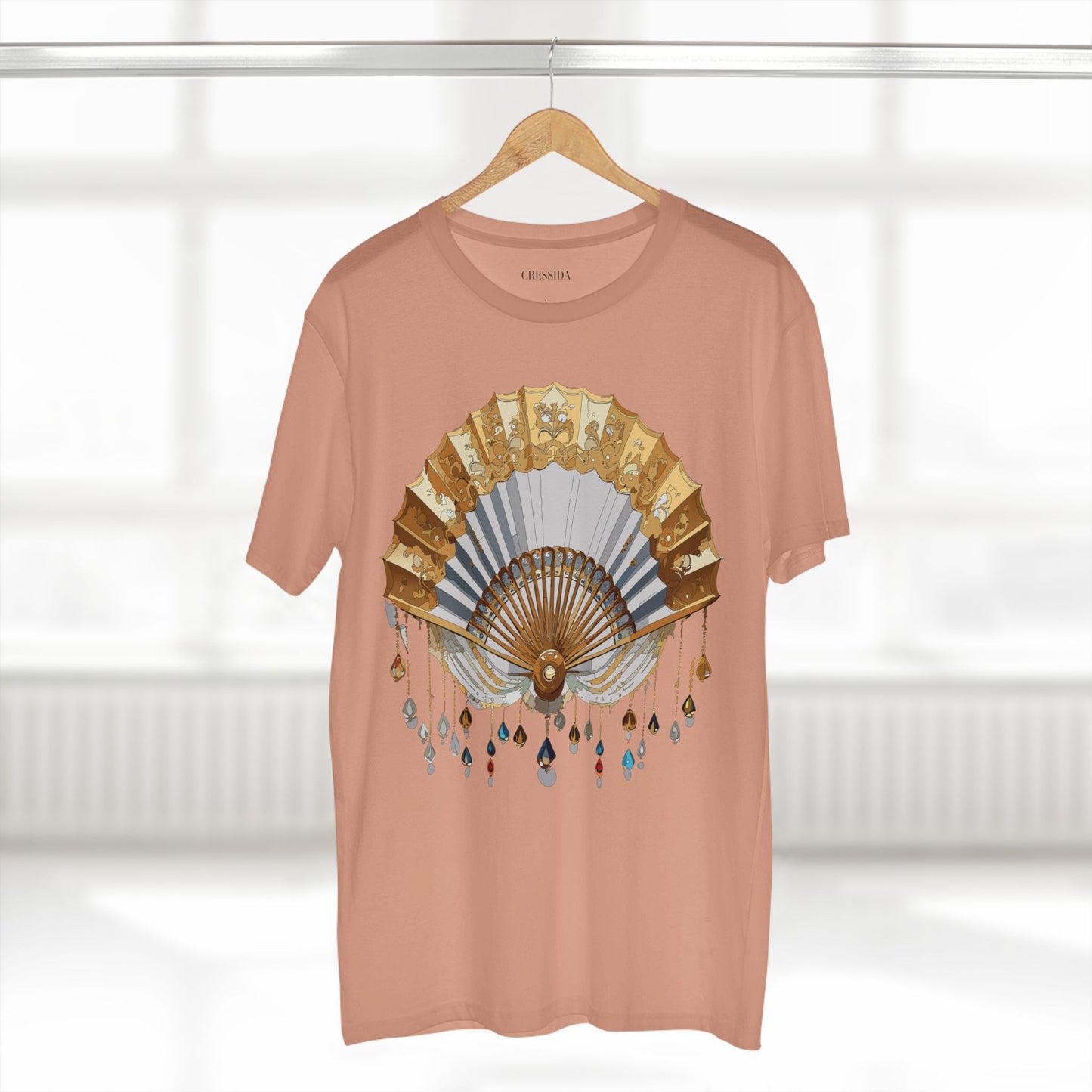 Fan shirt, Shirt with Fan, Tee Shirt with Antique Fan