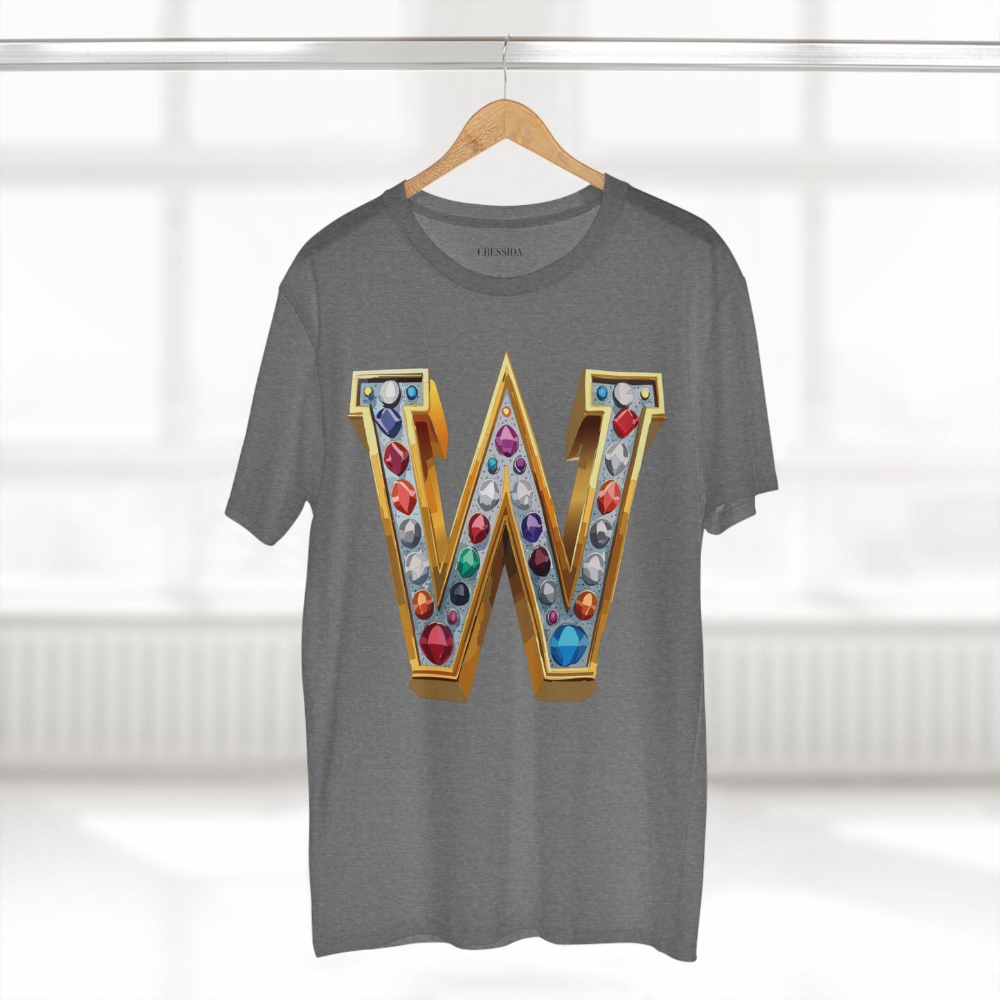 Letter Shirt, Shirt with Letters, Tee Shirt with Gold Letters
