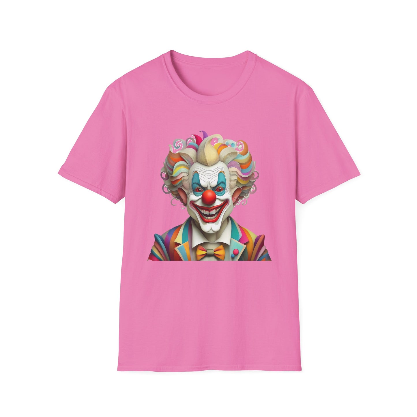 Clown Shirt, T Shirt with Clown, Funny Man Shirt, Tee Shirt with Funny Man, Circus Shirt, Shirt with Circus, Scary Man Shirt, Shirt with Scary Man