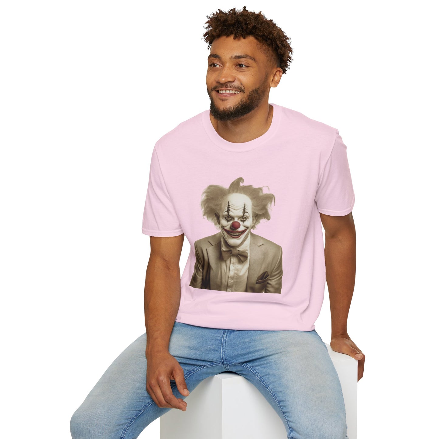 Clown Shirt, T Shirt with Clown, Funny Man Shirt, Tee Shirt with Funny Man, Circus Shirt, Shirt with Circus, Scary Man Shirt, Shirt with Scary Man
