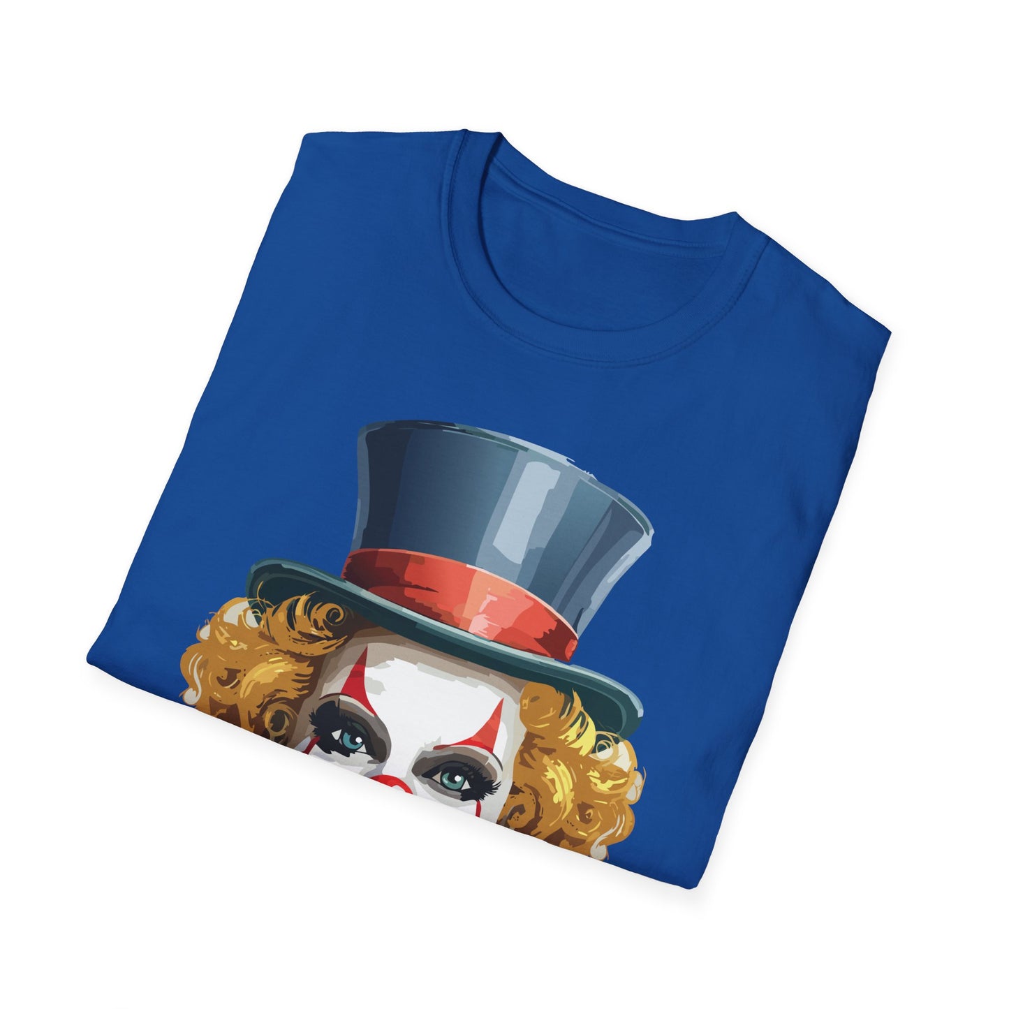 Clown Shirt, T Shirt with Clown, Funny Man Shirt, Tee Shirt with Funny Man, Circus Shirt, Shirt with Circus, Scary Man Shirt, Shirt with Scary Man