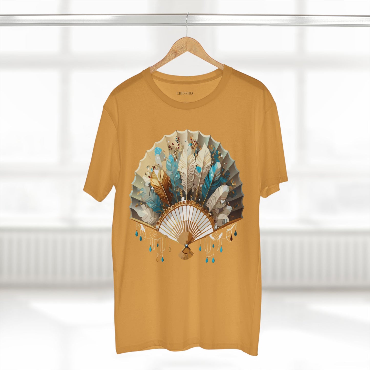 Fan shirt, Shirt with Fan, Tee Shirt with Antique Fan