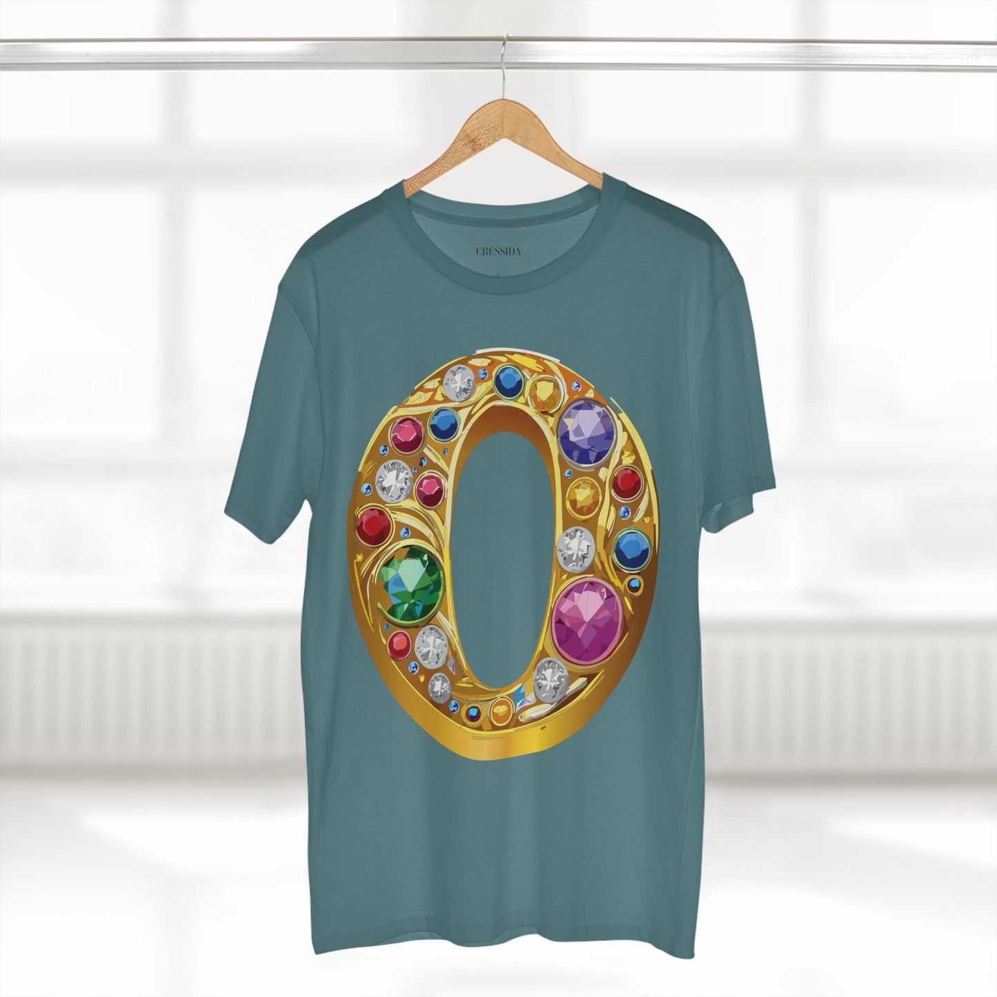Letter Shirt, Shirt with Letters, Tee Shirt with Gold Letters