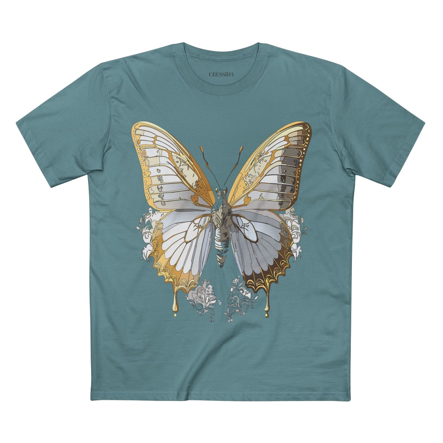 Butterfly shirt, Shirt with Butterfly, Tee Shirt with Antique Butterfly