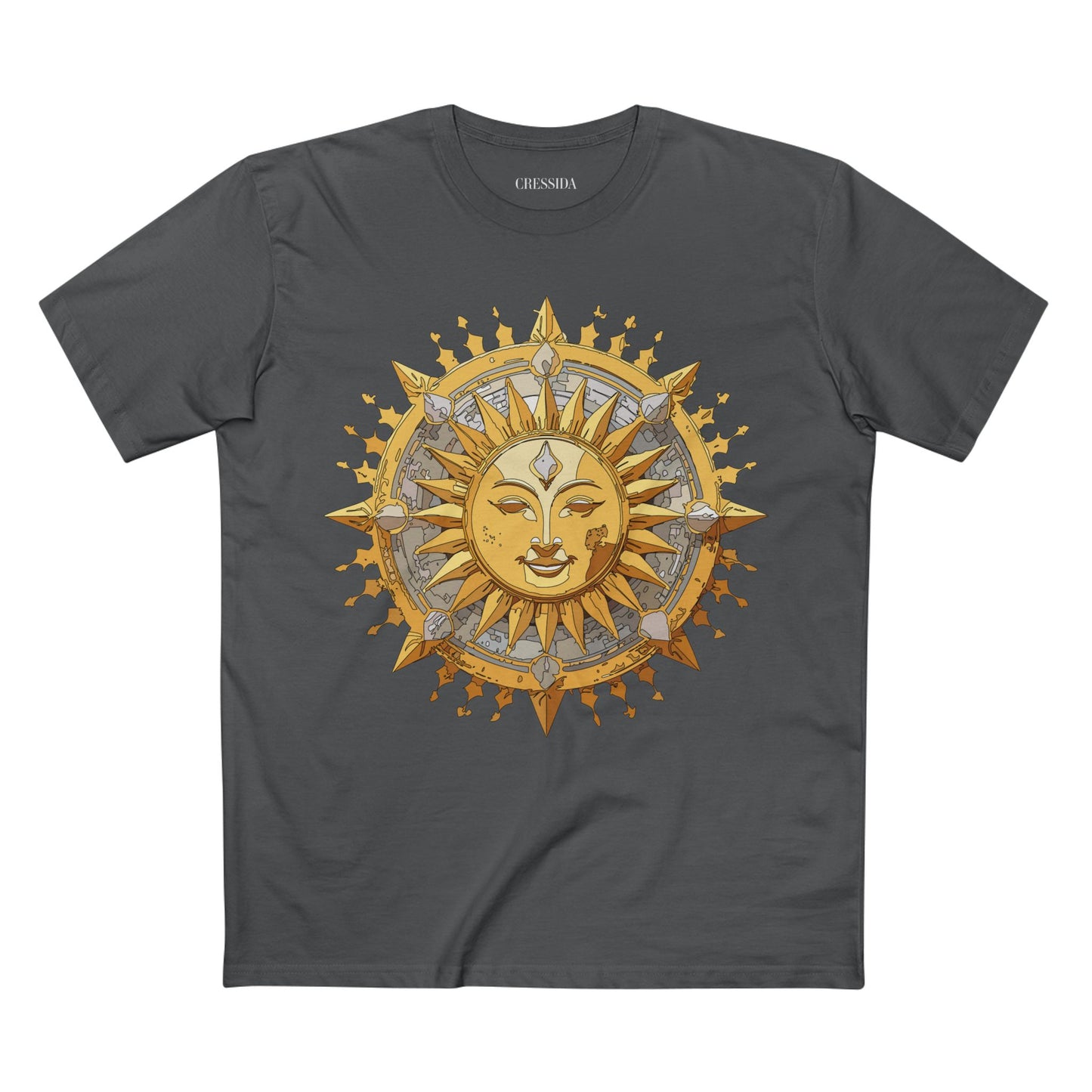 Sun Shirt, Shirt with Sun, Tee Shirt with Gold Sun
