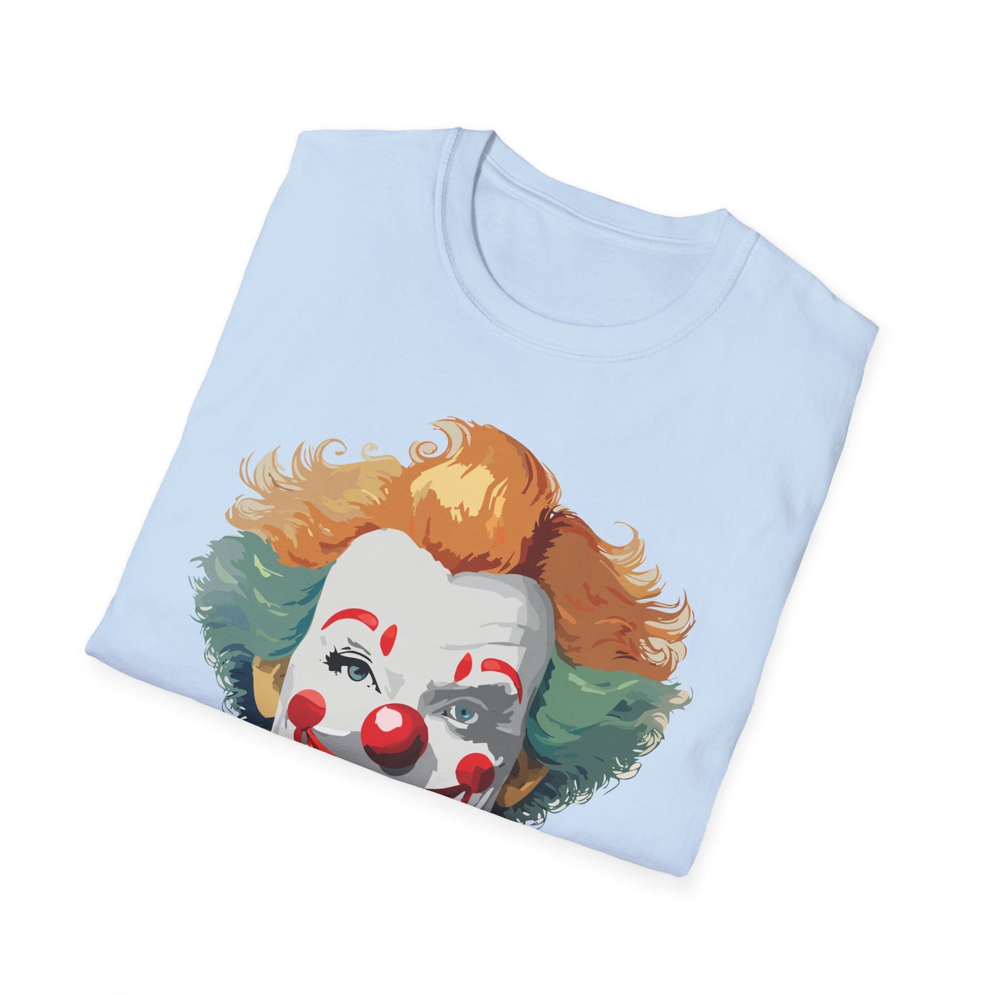 Clown Shirt, T Shirt with Clown, Funny Man Shirt, Tee Shirt with Funny Man, Circus Shirt, Shirt with Circus, Scary Man Shirt, Shirt with Scary Man