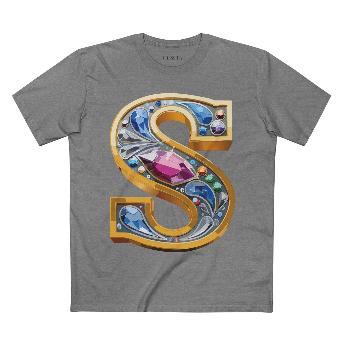 Letter Shirt, Shirt with Letters, Tee Shirt with Gold Letters