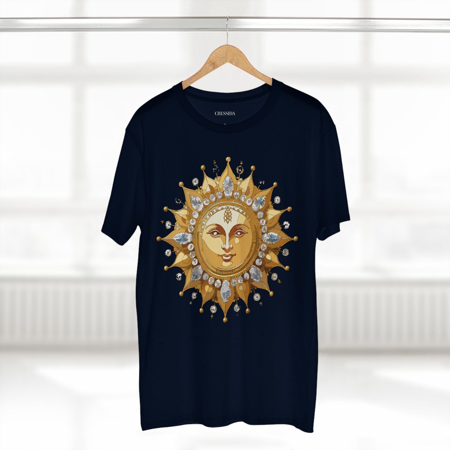 Sun Shirt, Shirt with Sun, Tee Shirt with Gold Sun