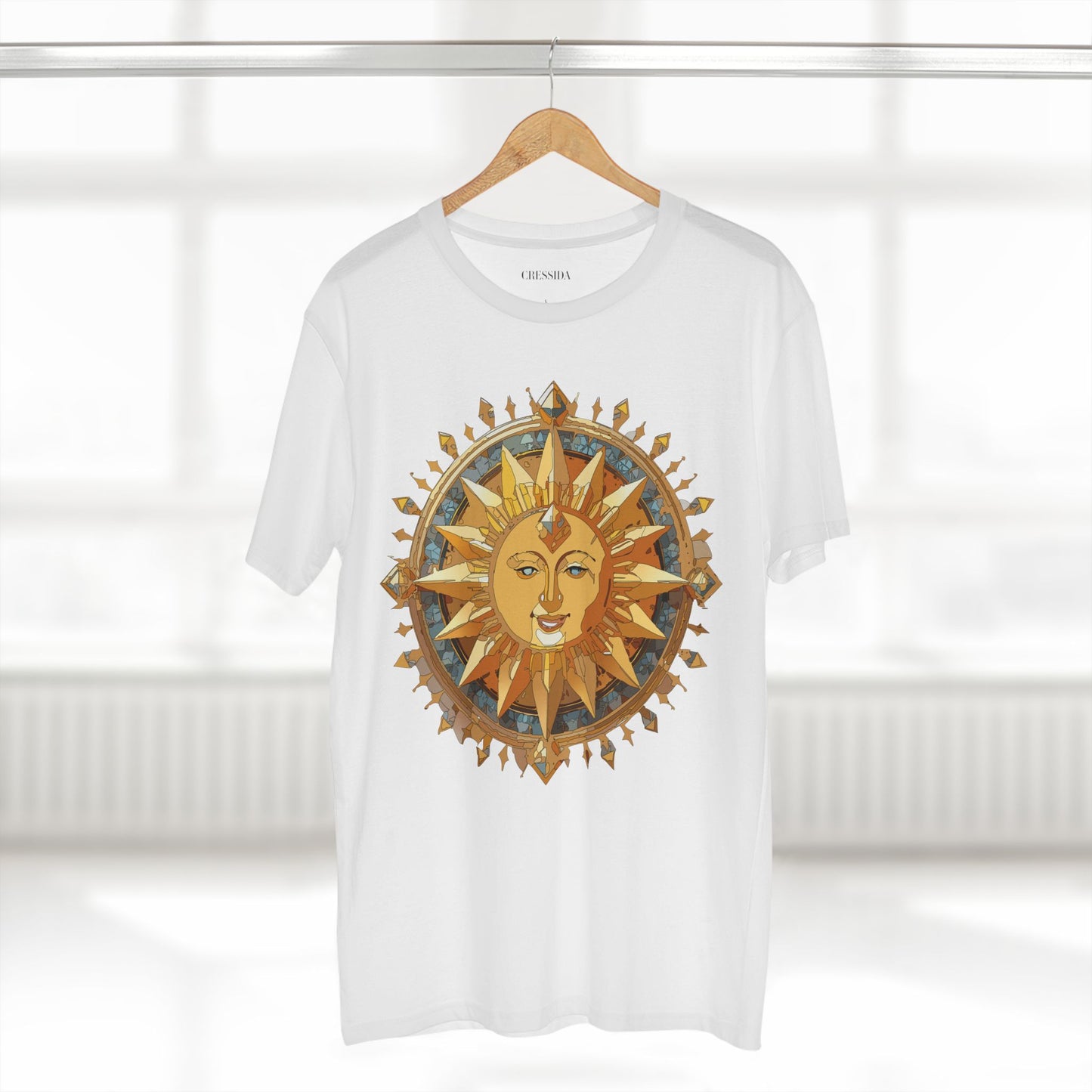 Sun Shirt, Shirt with Sun, Tee Shirt with Gold Sun