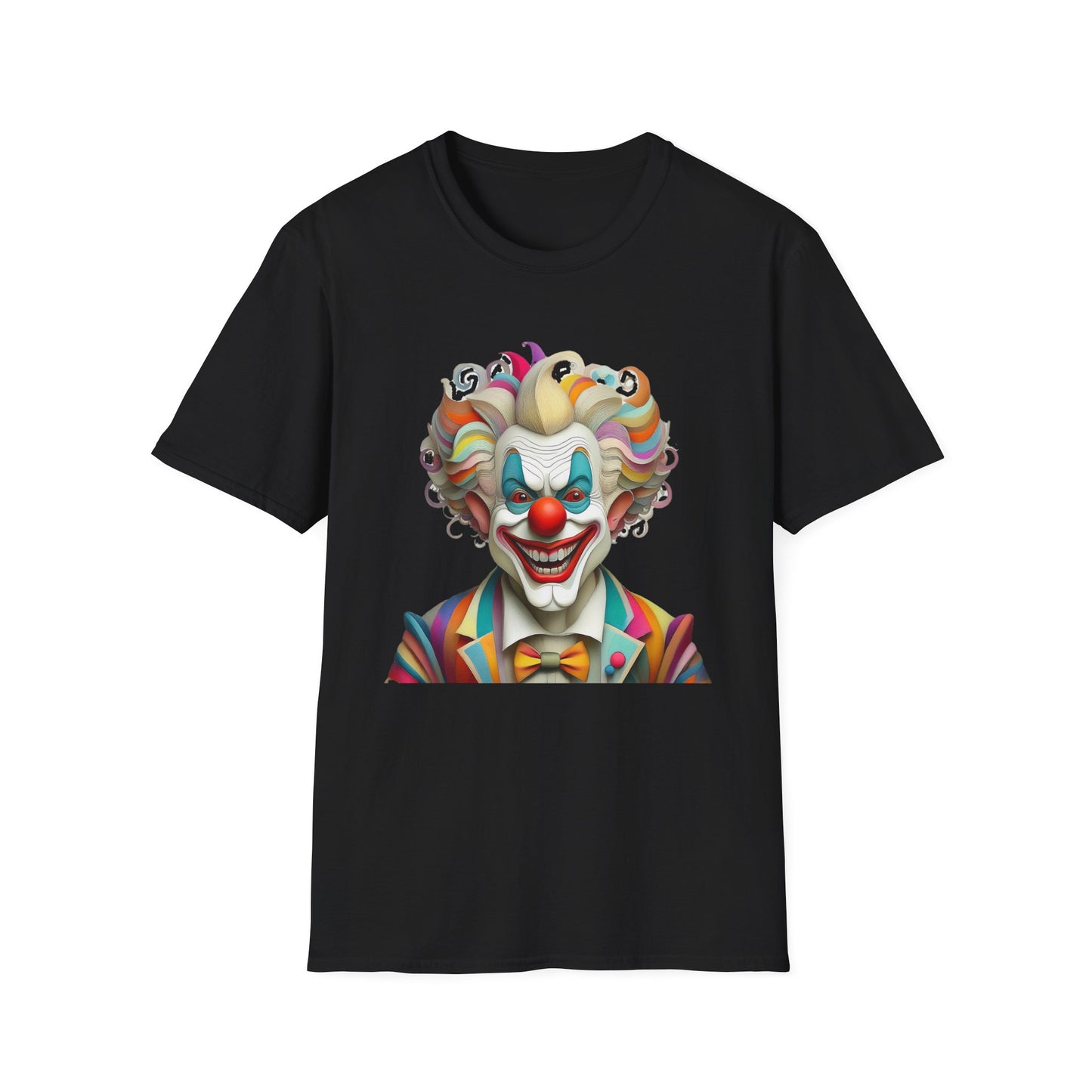 Clown Shirt, T Shirt with Clown, Funny Man Shirt, Tee Shirt with Funny Man, Circus Shirt, Shirt with Circus, Scary Man Shirt, Shirt with Scary Man