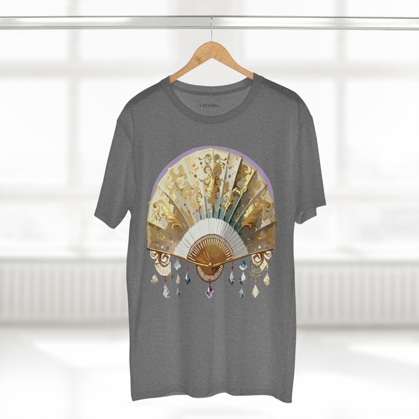 Fan shirt, Shirt with Fan, Tee Shirt with Antique Fan