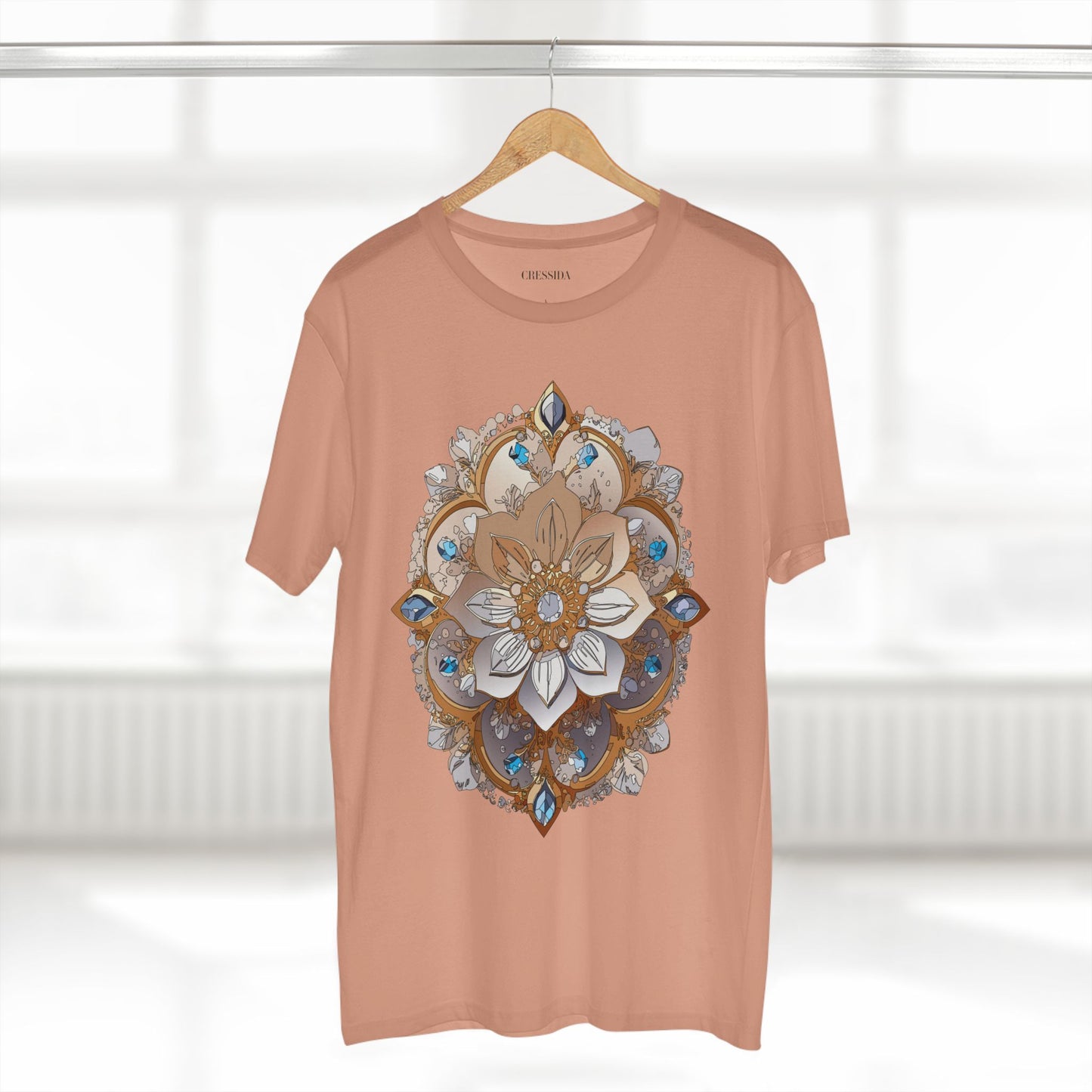 Floral Shirt, Shirt with Flower, Tee Shirt with Antique Flower