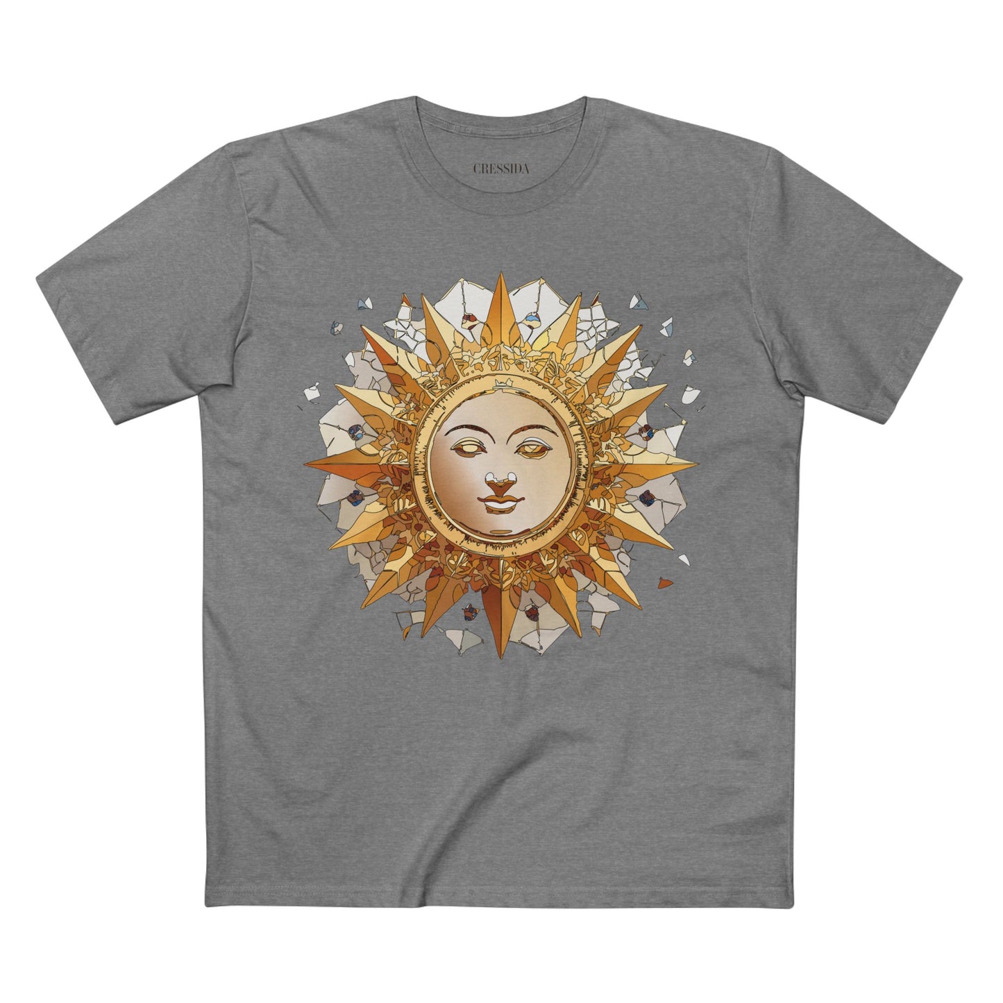 Sun Shirt, Shirt with Sun, Tee Shirt with Gold Sun