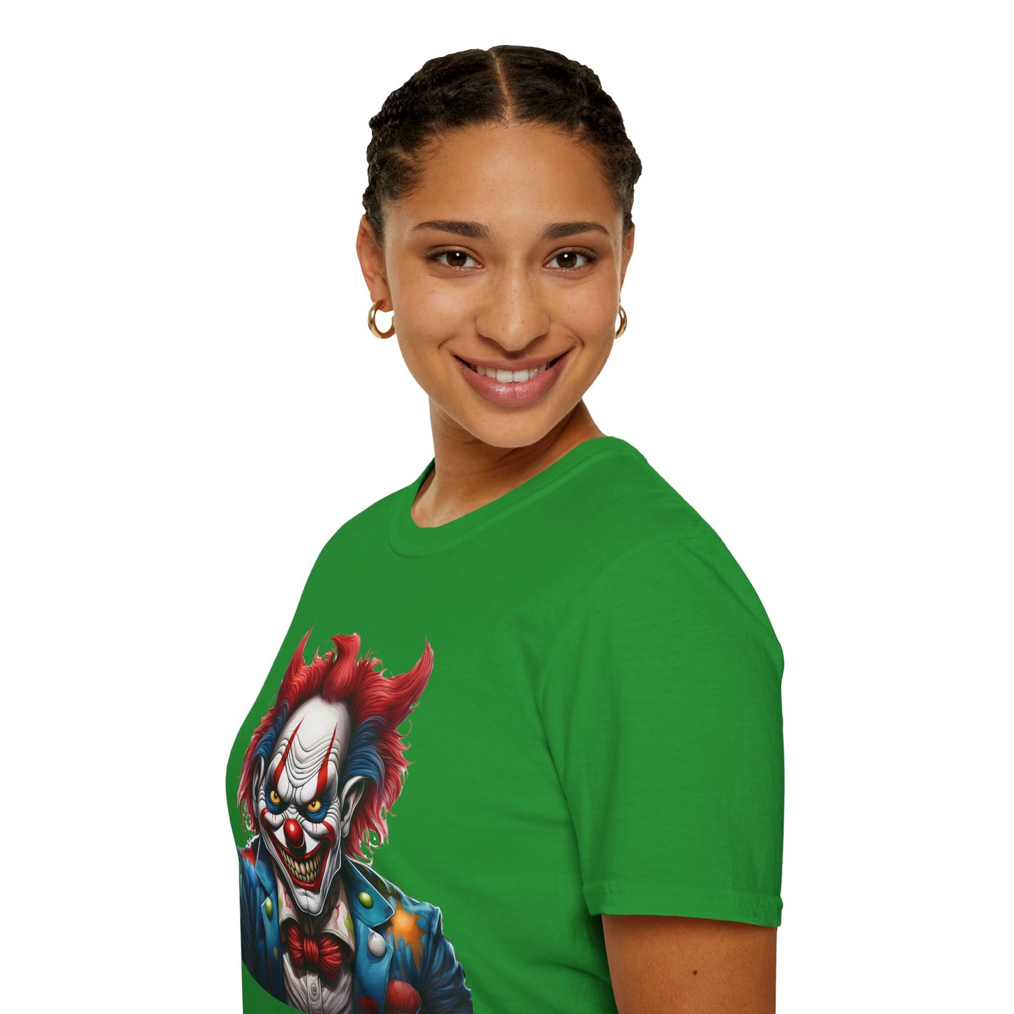 Clown Shirt, T Shirt with Clown, Funny Man Shirt, Tee Shirt with Funny Man, Circus Shirt, Shirt with Circus, Scary Man Shirt, Shirt with Scary Man