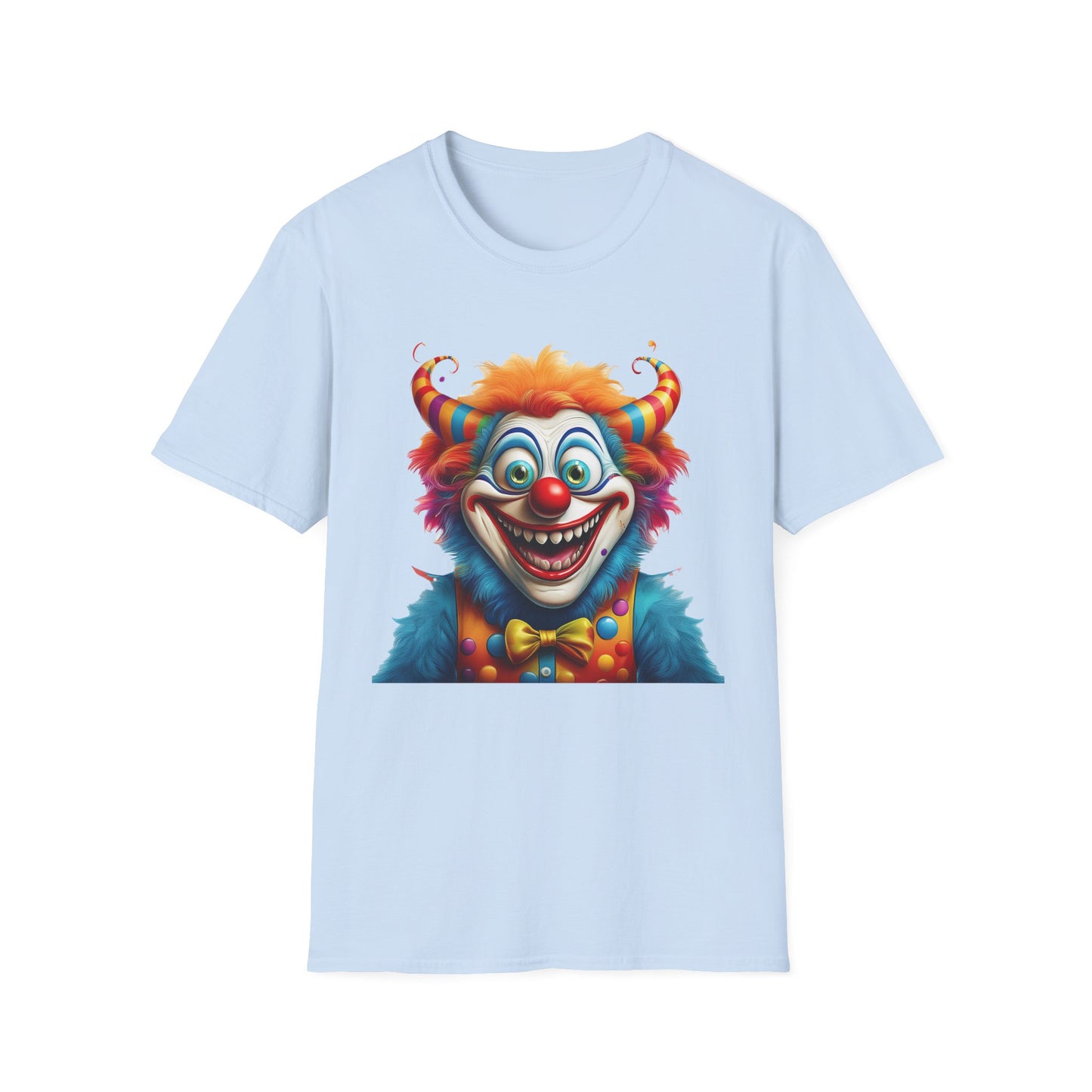 Clown Shirt, T Shirt with Clown, Funny Man Shirt, Tee Shirt with Funny Man, Circus Shirt, Shirt with Circus, Scary Man Shirt, Shirt with Scary Man