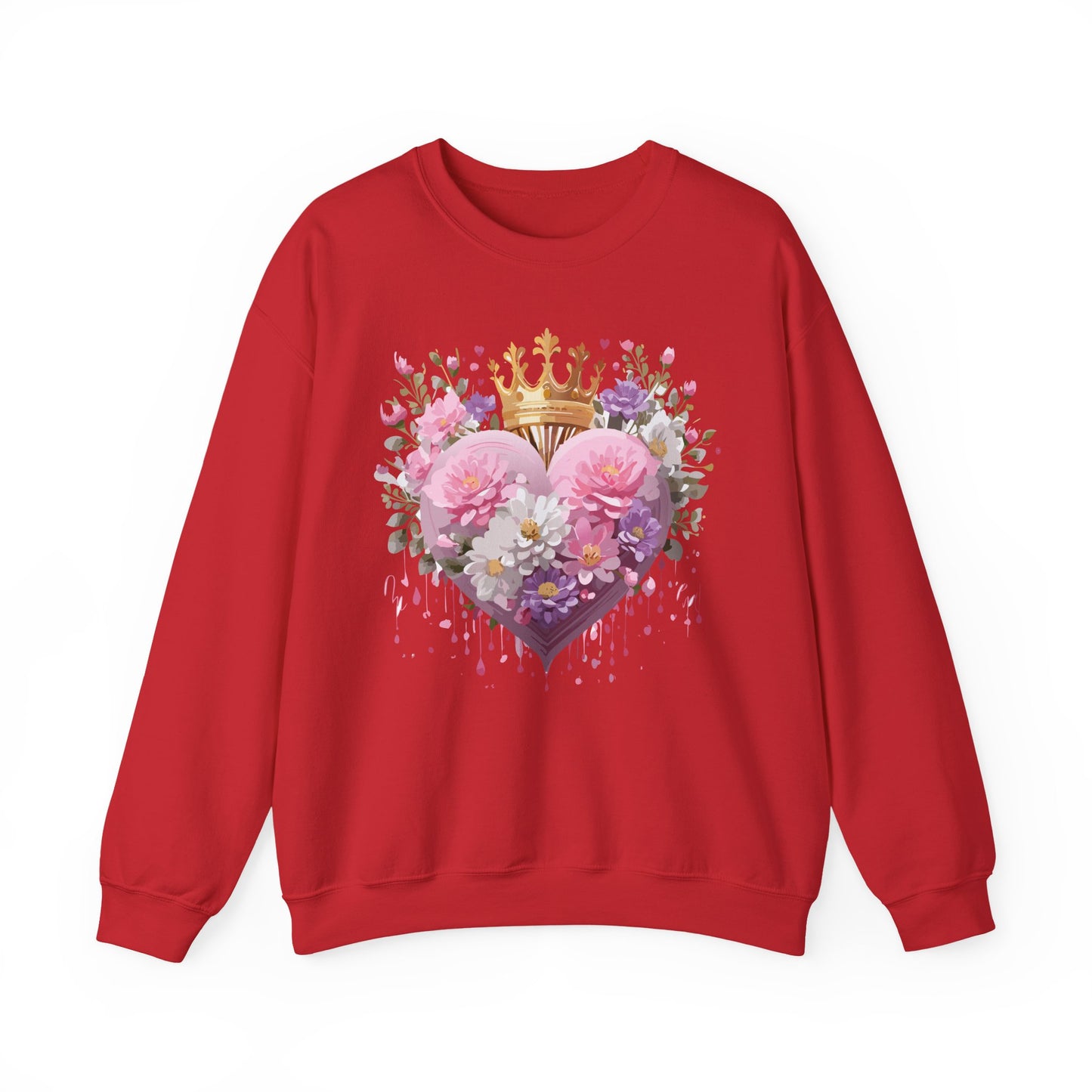 Floral Heart Sweatshirt, Floral Love Sweatshirt, Valentine's Day Sweatshirt, Heart Floral Sweatshirt